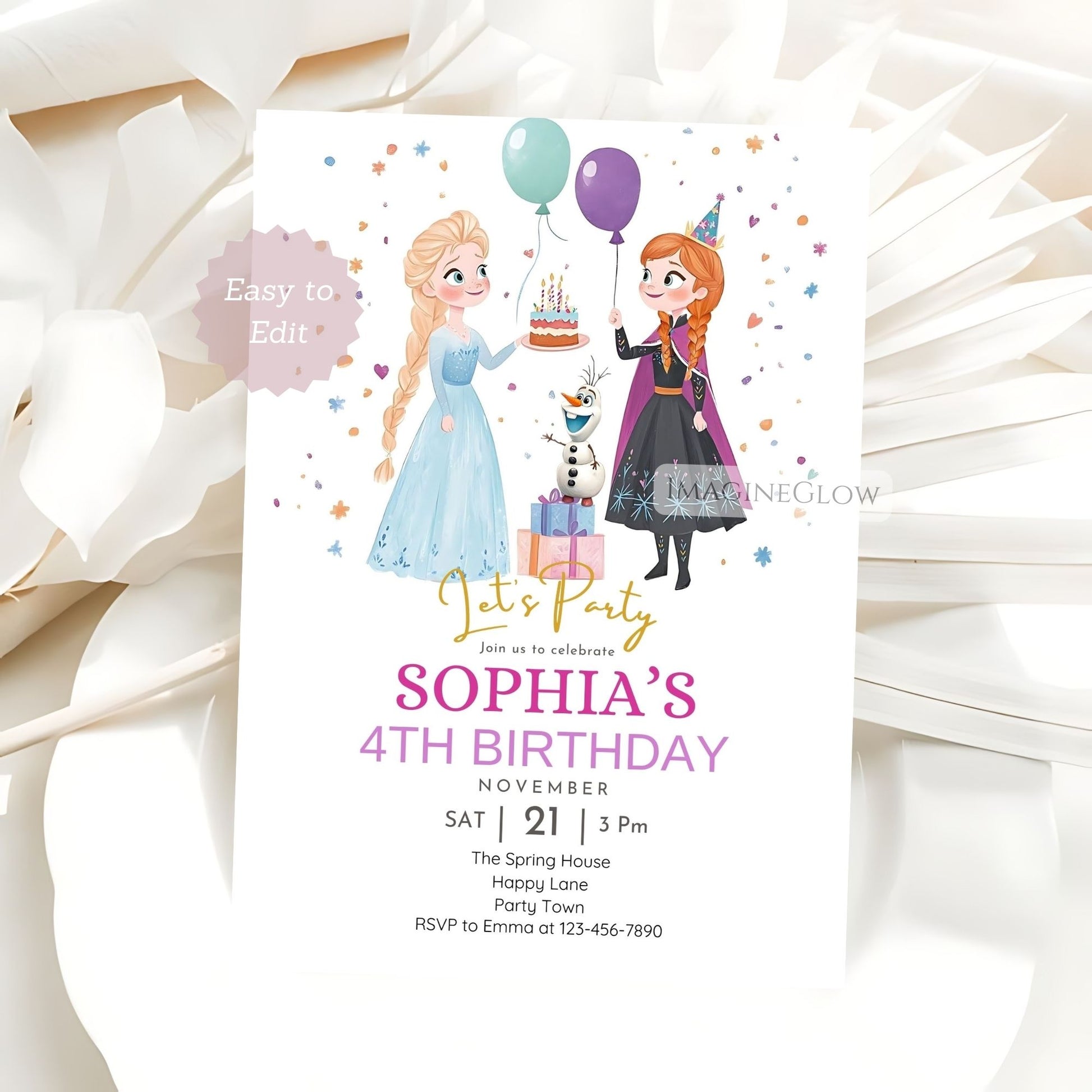Frozen birthday party digital download