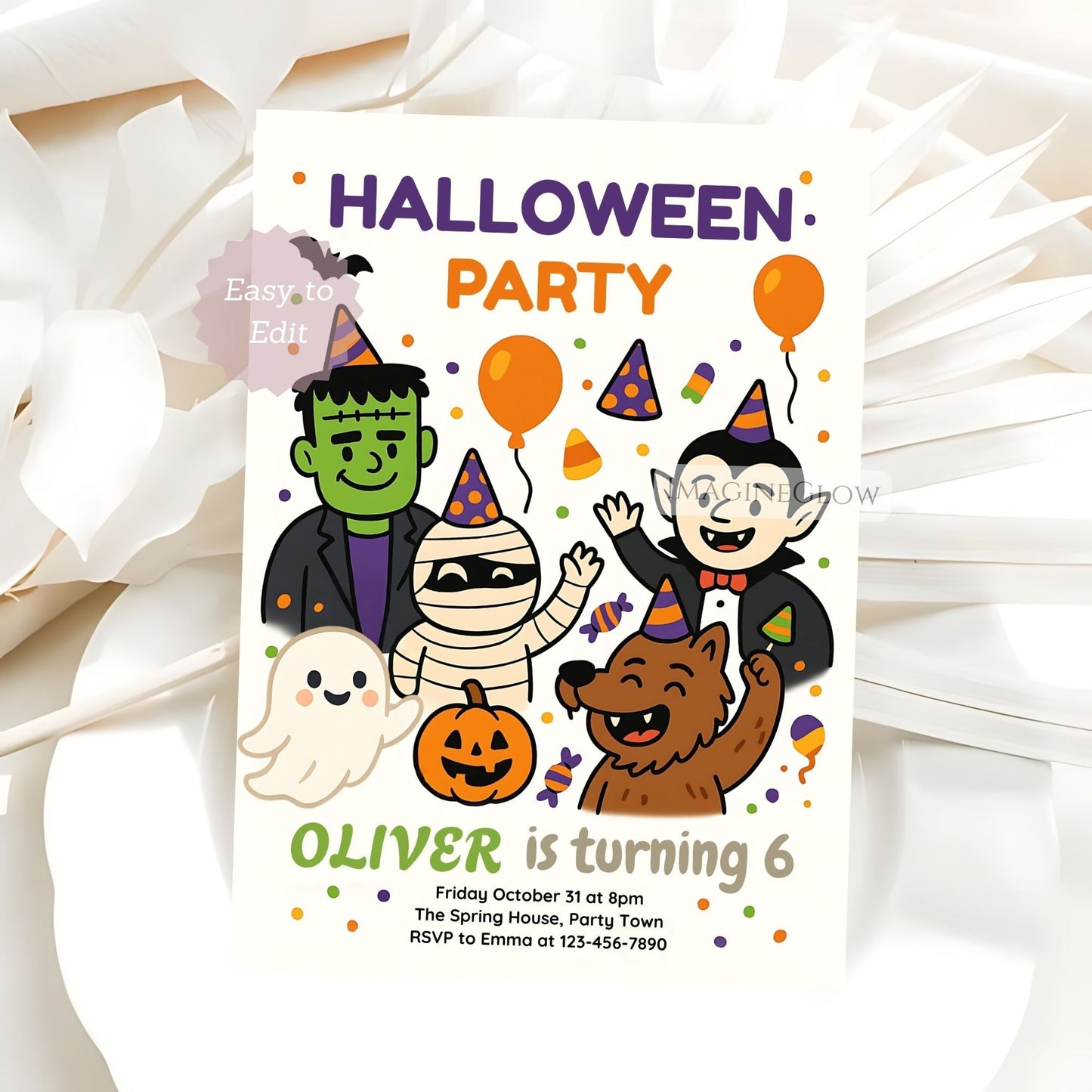 trick or treat party invitation