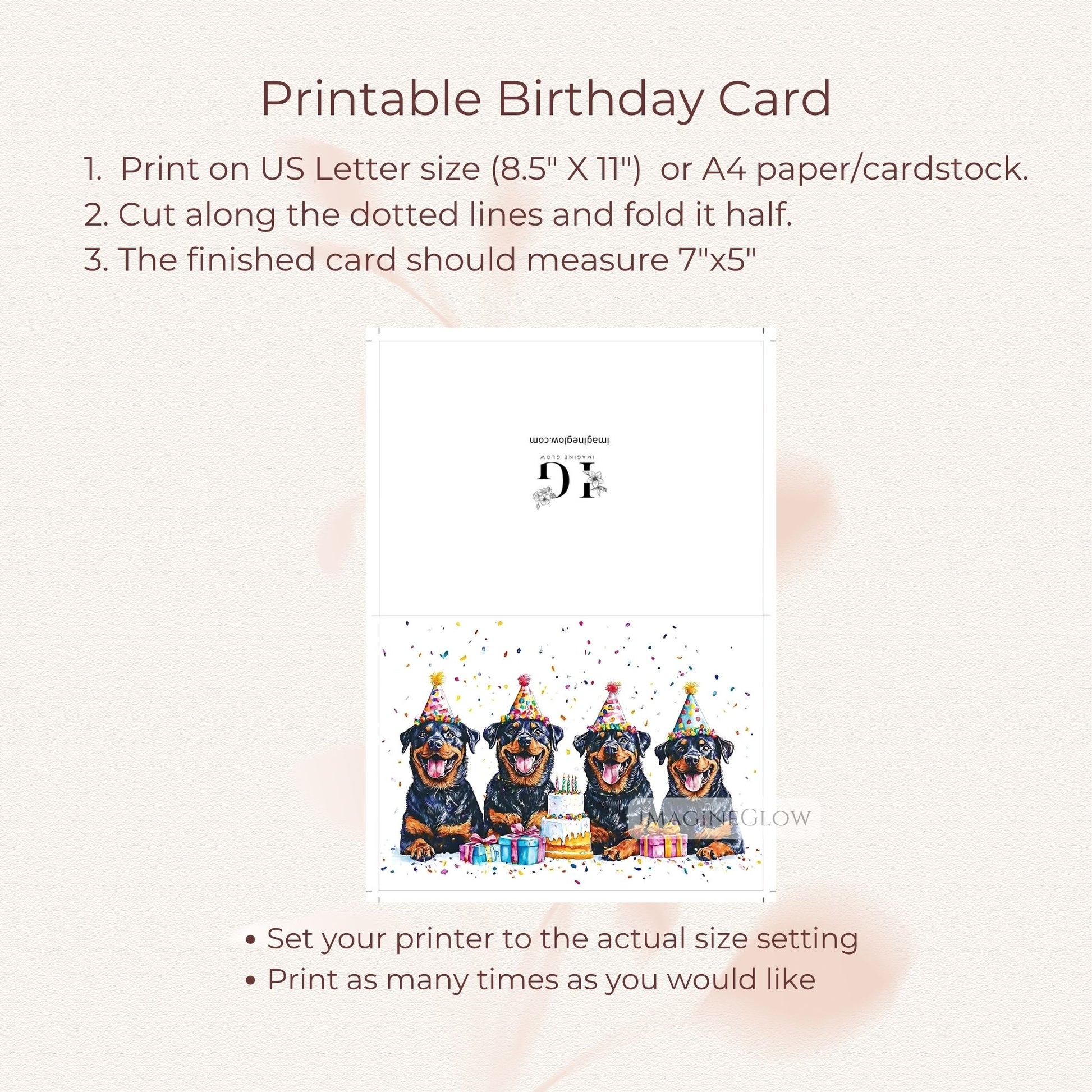 cute rottweiler birthday printable
dog lover birthday card rottweiler
instant download rottweiler card