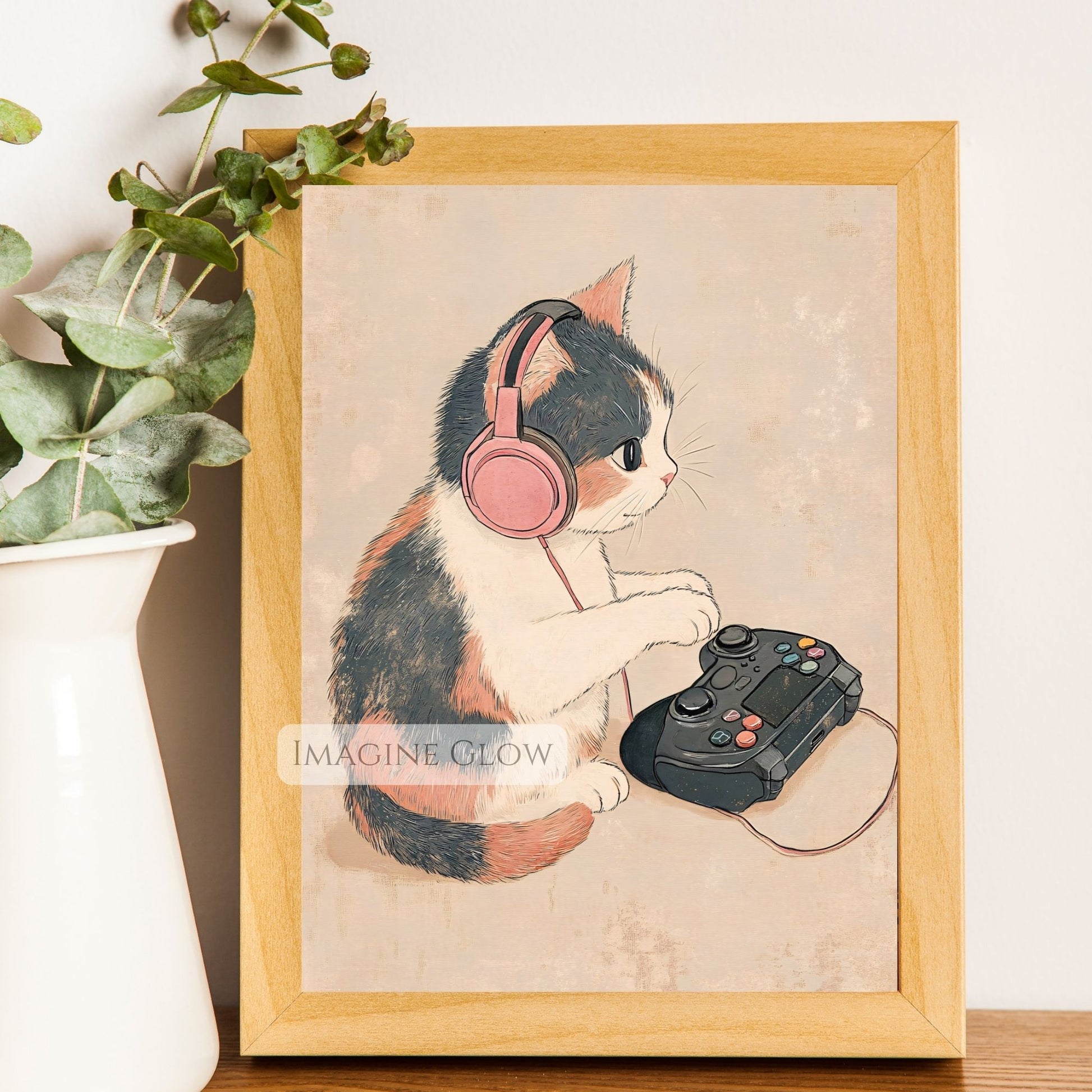 Cool cat video game decor for game rooms