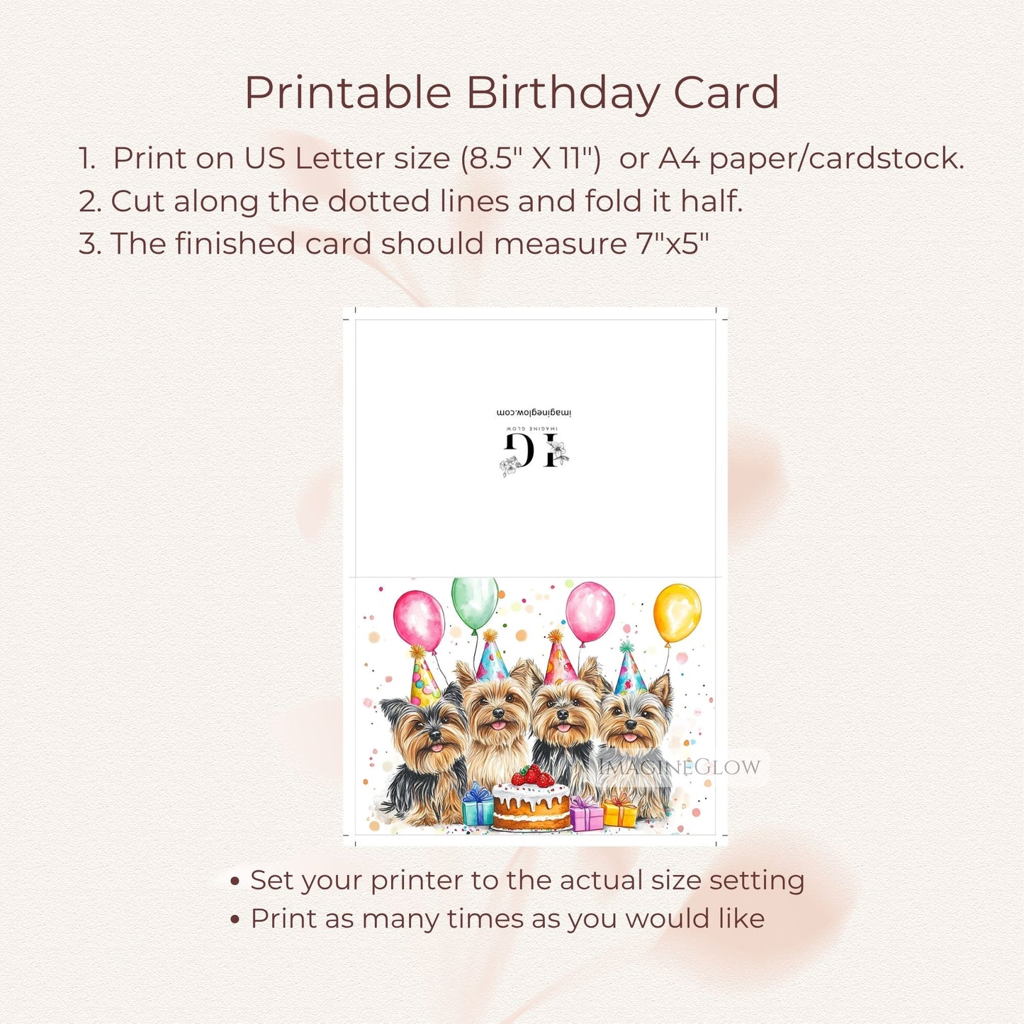 cute yorkie birthday card
yorkie dog birthday card