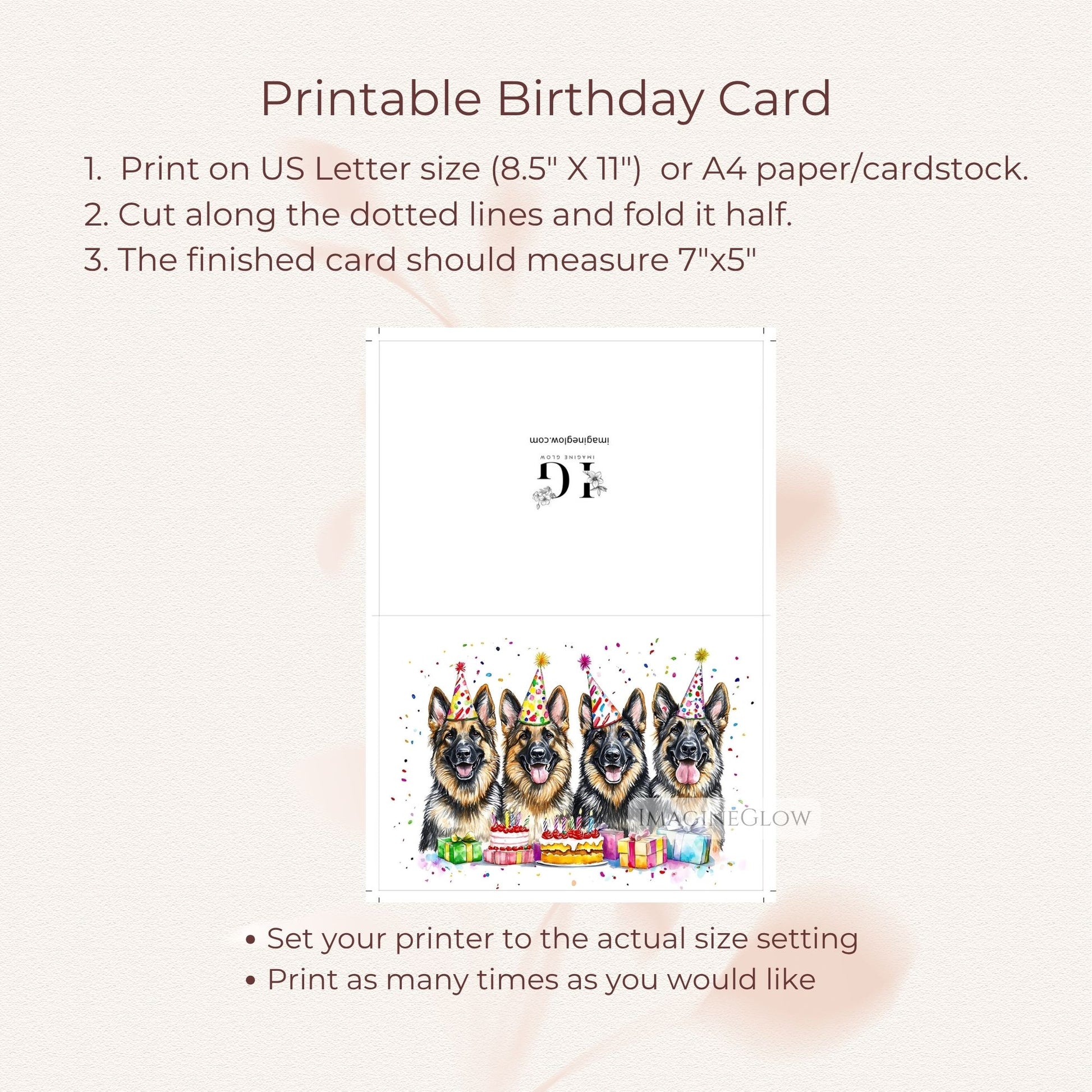 loyal dog birthday card
birthday card german shepherd dog