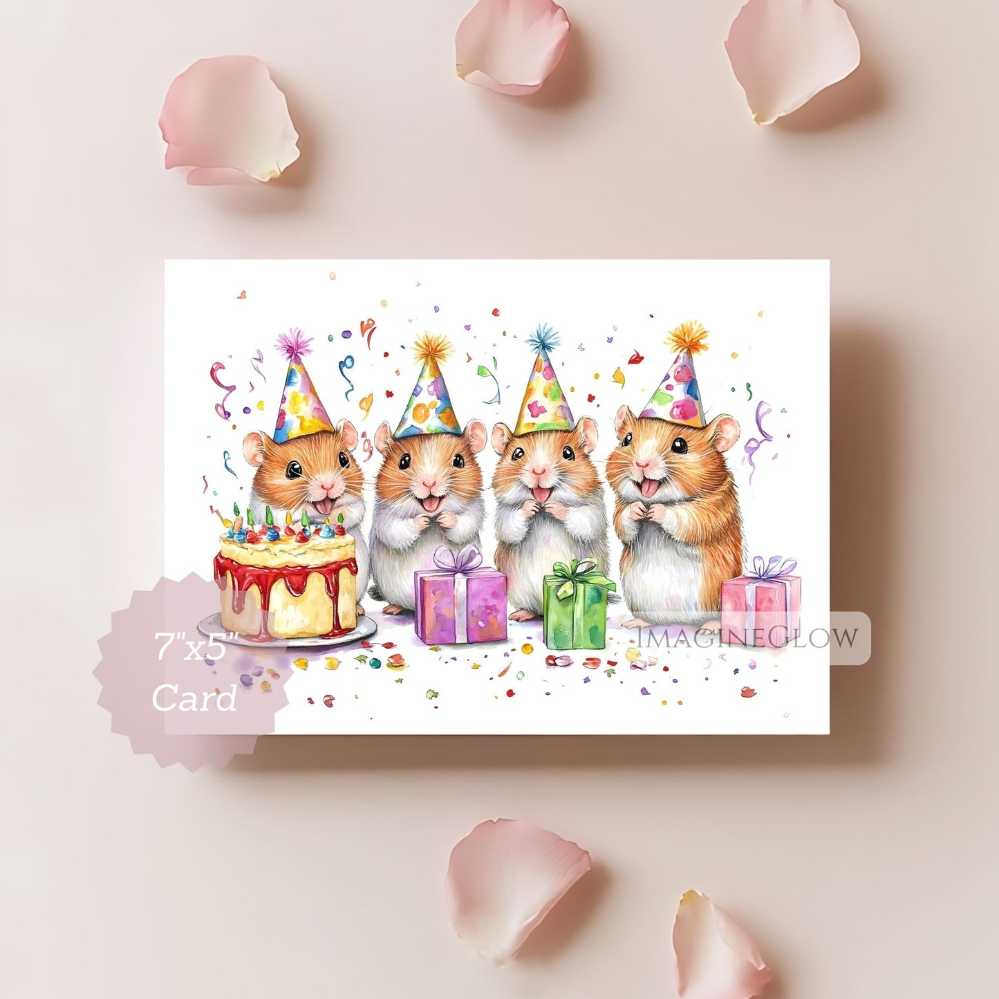 small pet birthday card