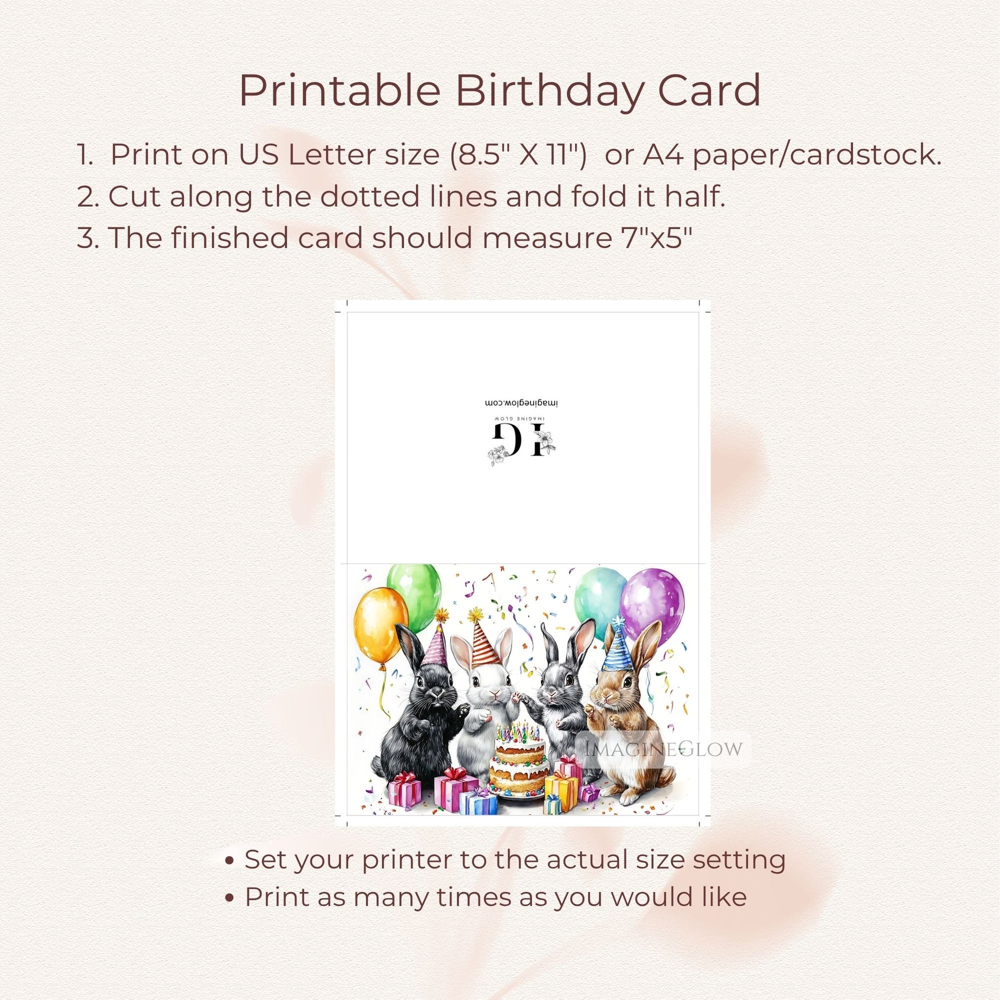 adorable bunny birthday printable
birthday card with bunny illustration
bunny themed kids birthday card
happy birthday bunny greeting