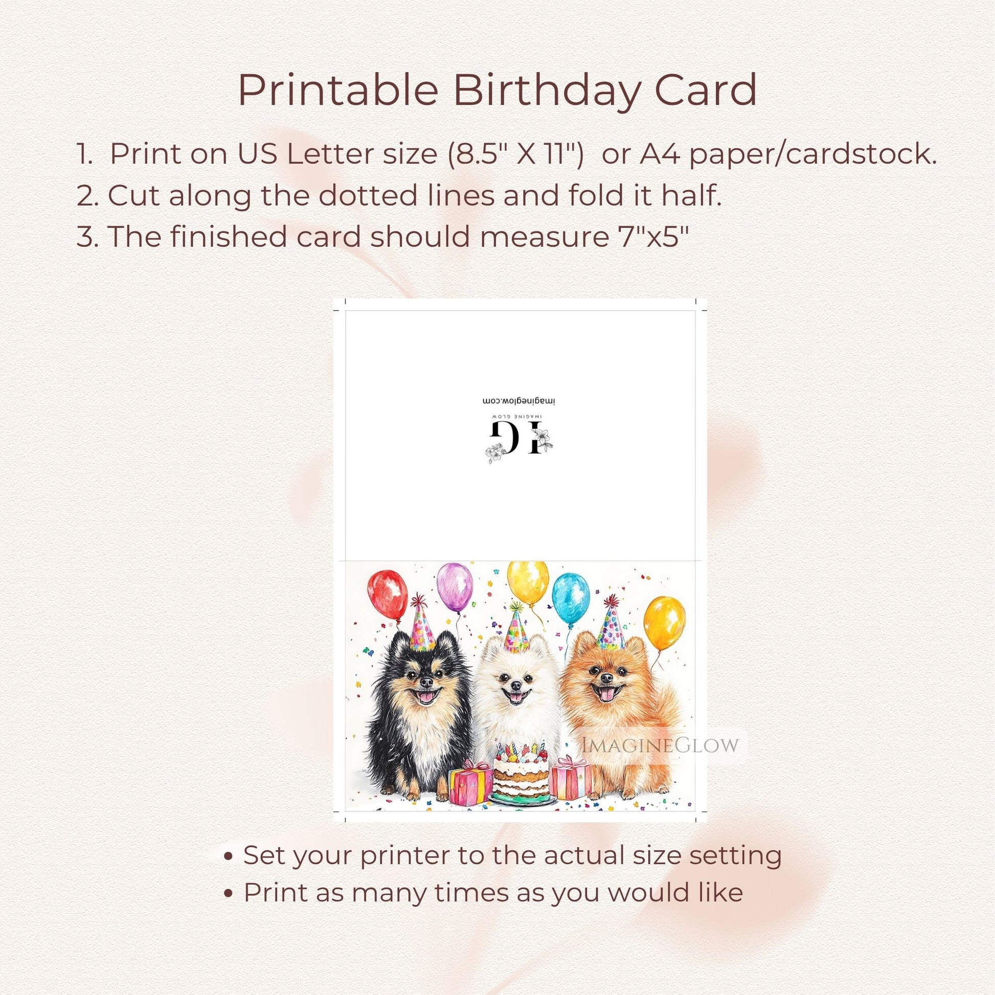 digital birthday card for pomeranian owner
funny pomeranian birthday card printable