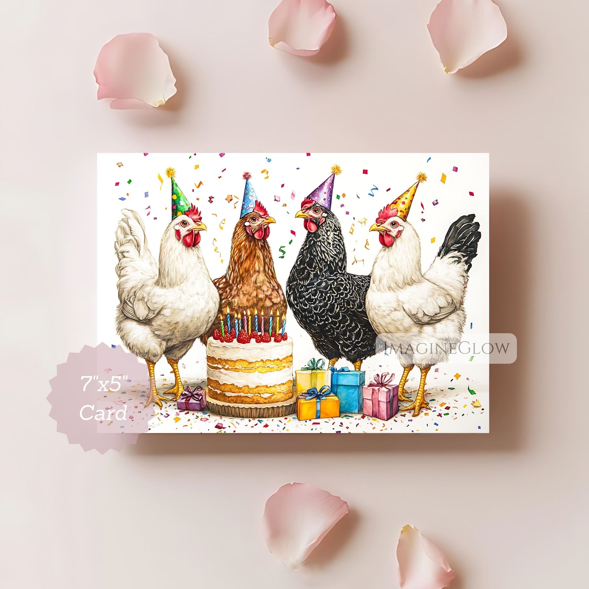 Chicken birthday card
Hen and rooster card
Farm animal birthday card
Printable chicken birthday card
Cute chicken greeting card
Birthday card for animal lovers