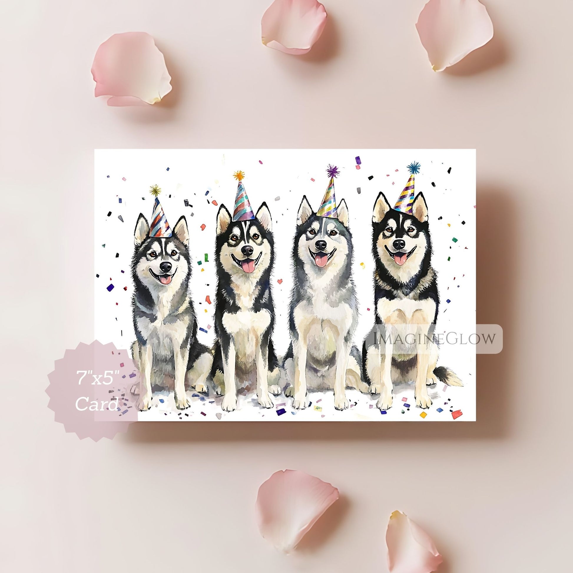 Husky puppy birthday card
dog lover printable card