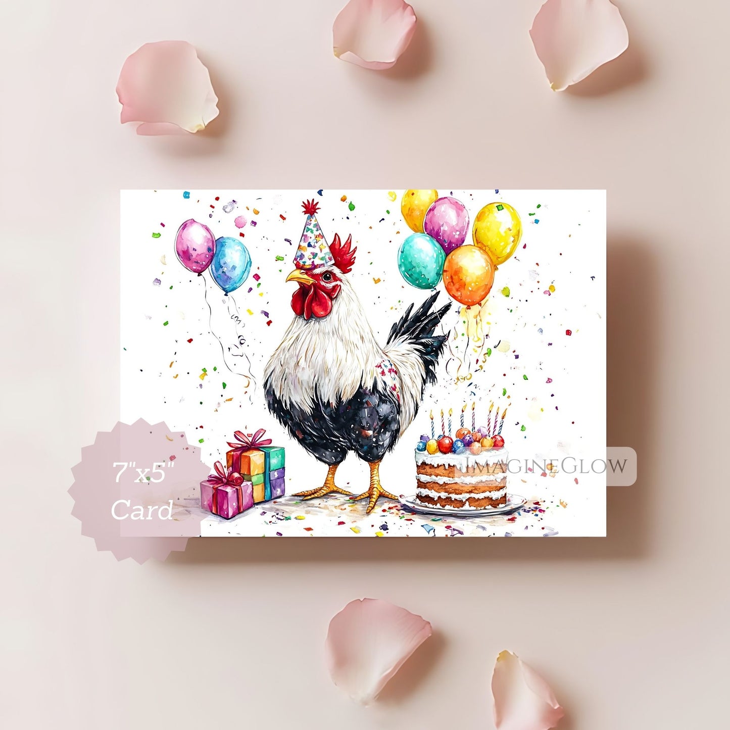 rooster birthday card
cute rooster greeting card
farm animal birthday card