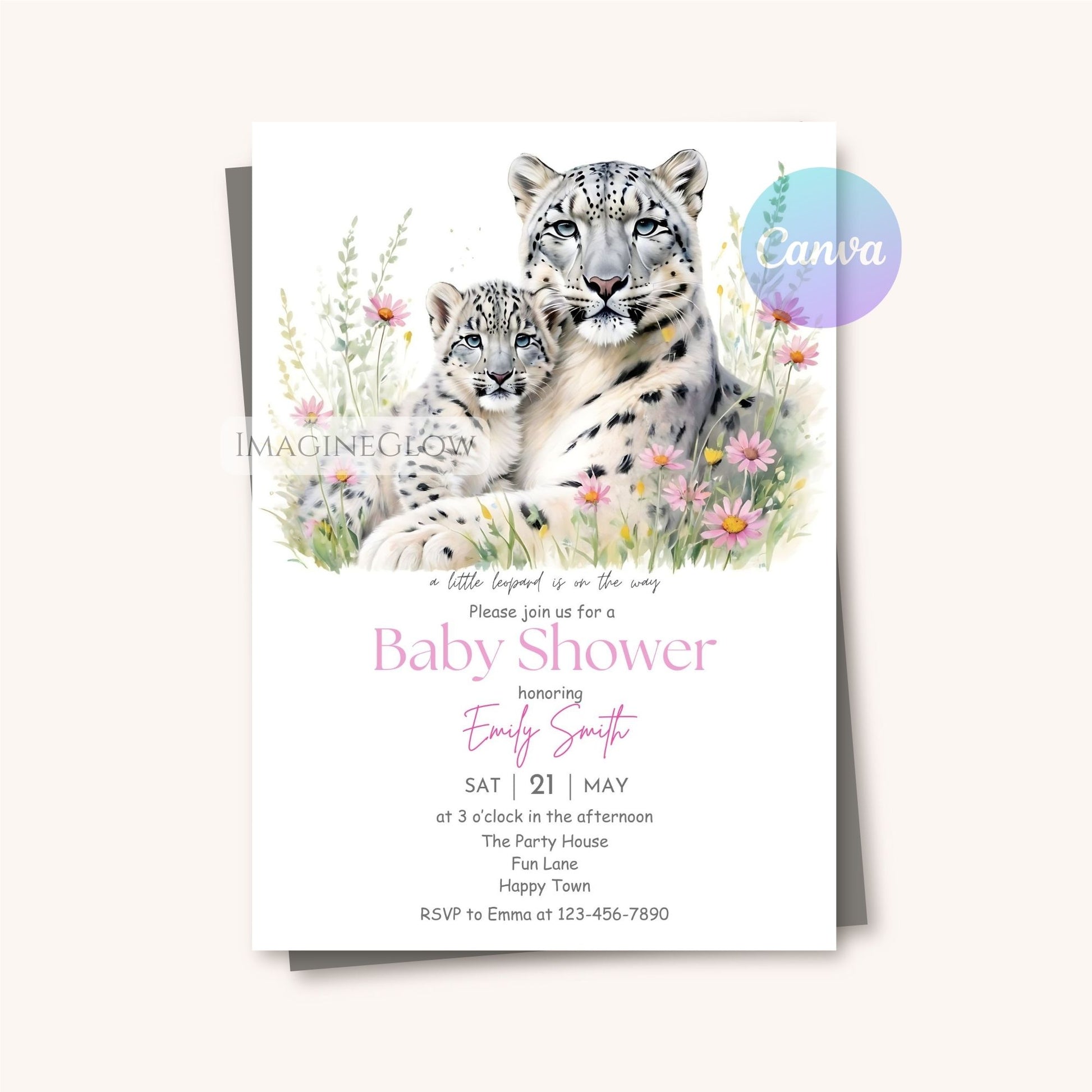 leopard cub safari baby shower