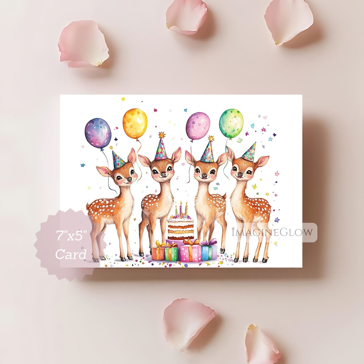 woodland deer birthday card
forest animal birthday card
nature lover birthday card
digital deer birthday card