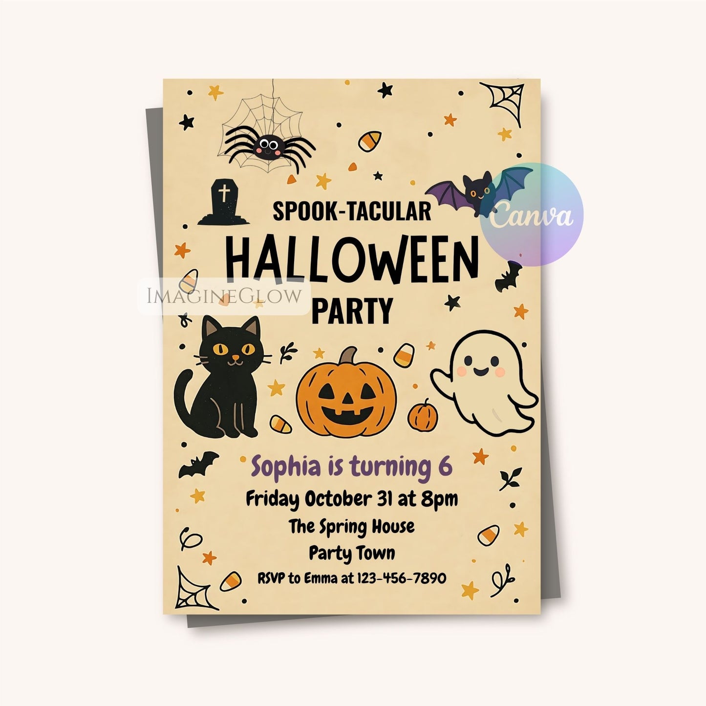child halloween birthday printable