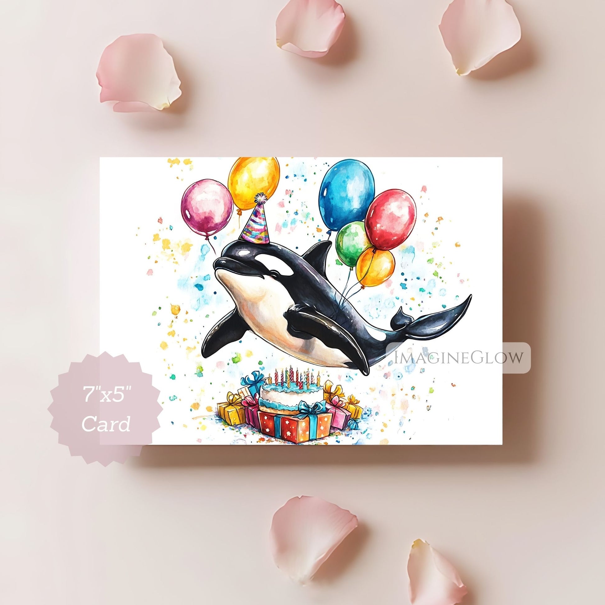 orca birthday card printable
killer whale greeting card
ocean animal birthday card