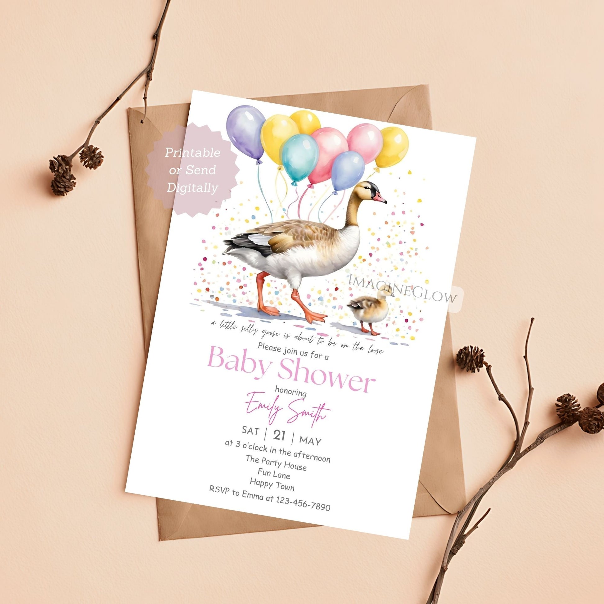farm animal baby shower invitation template