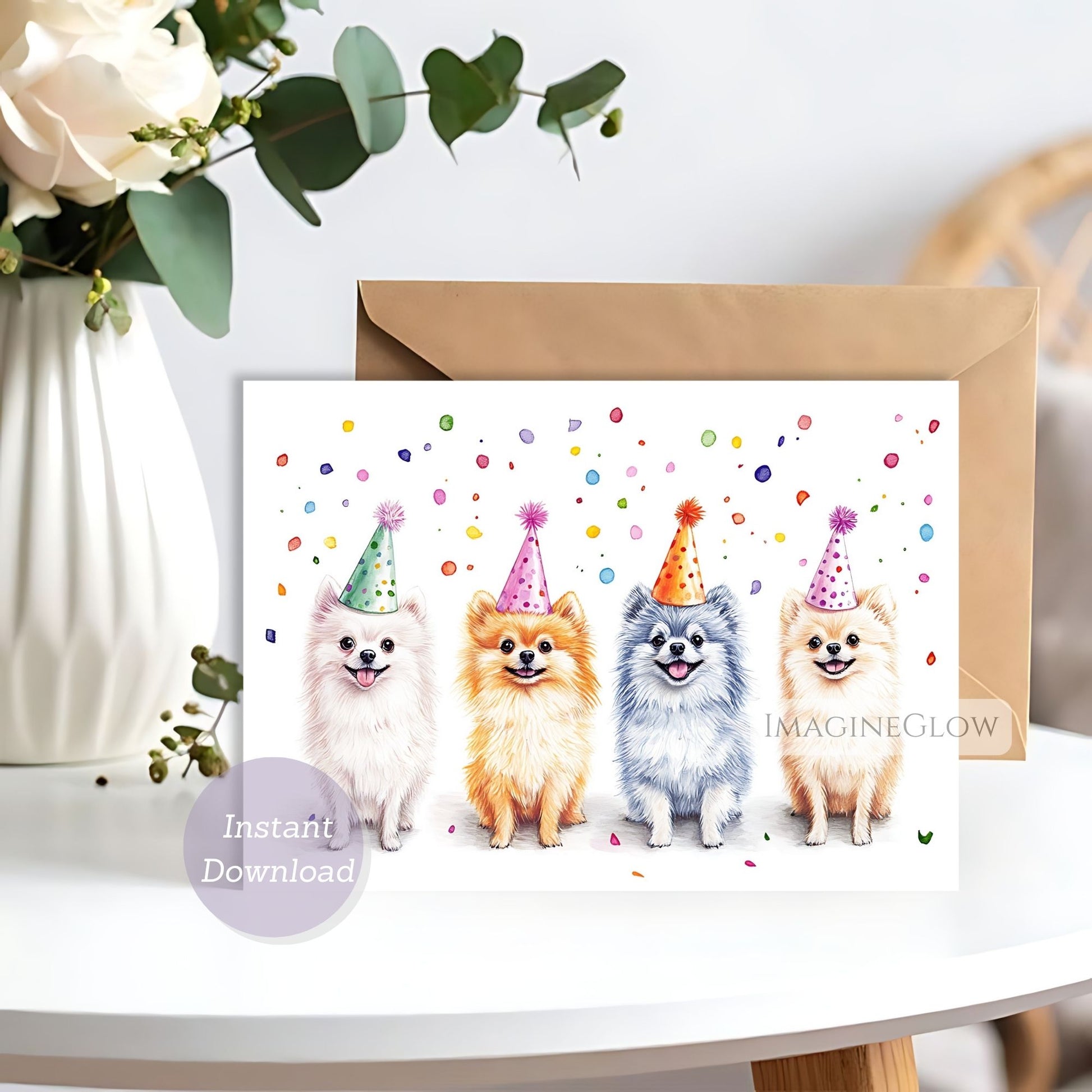 digital pomeranian birthday card
printable pomeranian birthday greeting card