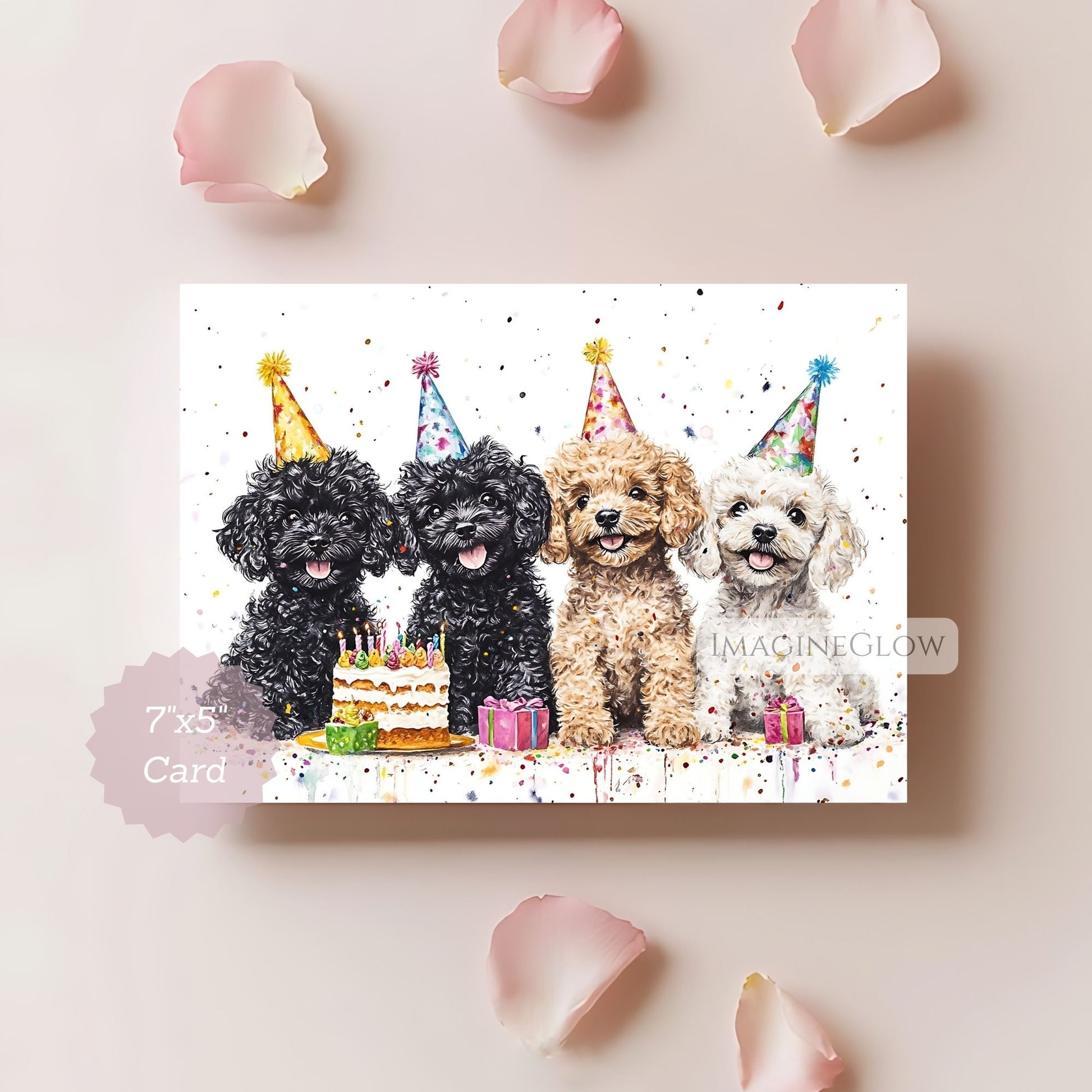 funny toy poodle birthday printable
dog-themed birthday card poodle