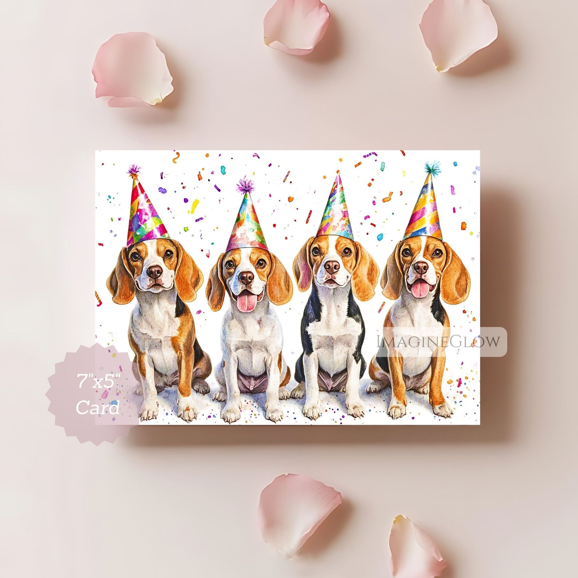 adorable beagle birthday card digital
dog-themed birthday card beagle