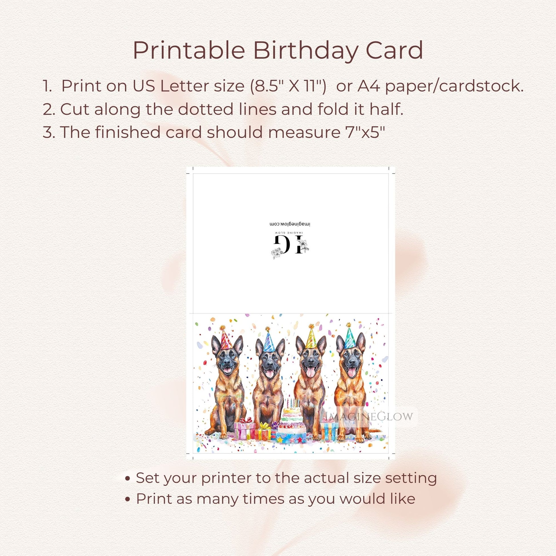 digital belgian malinois birthday card
birthday card for belgian malinois owner