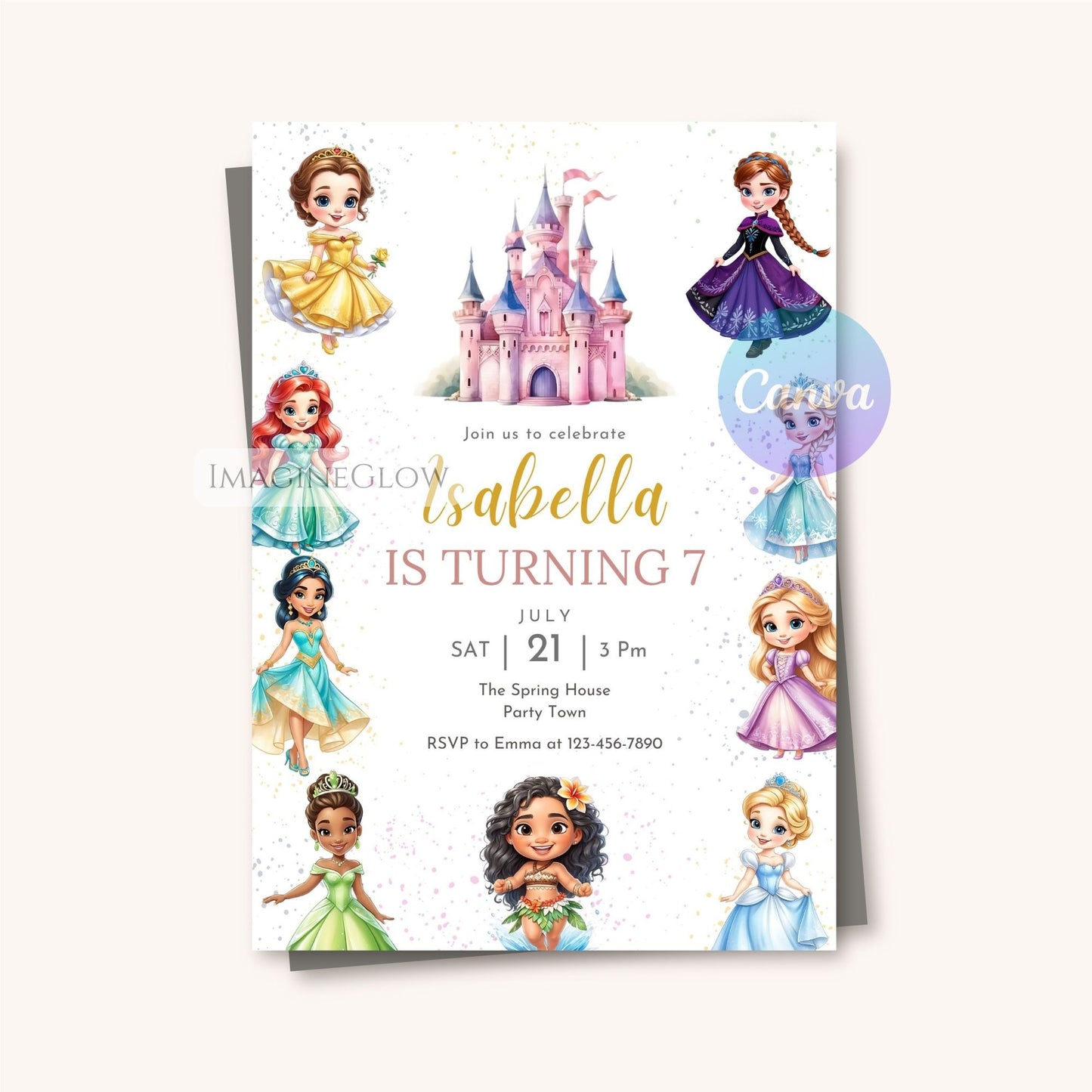kids royal birthday invite