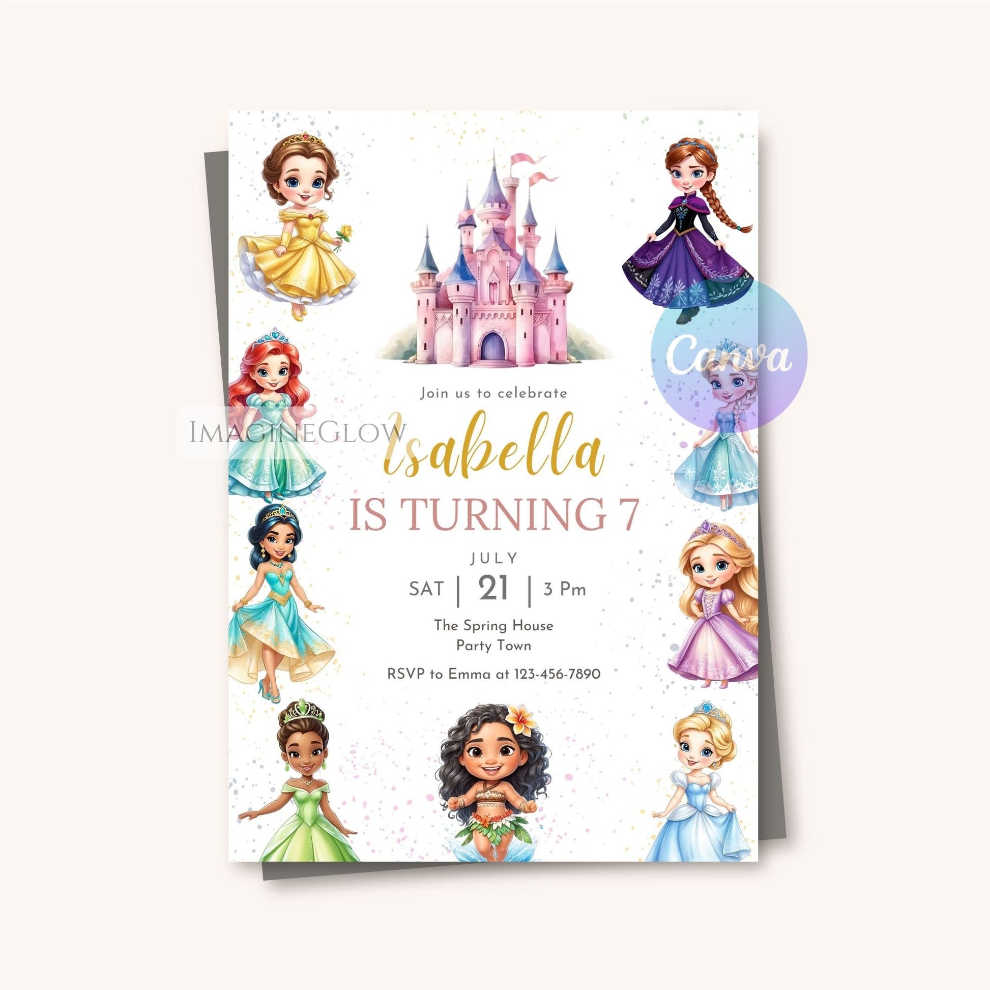 kids royal birthday invite