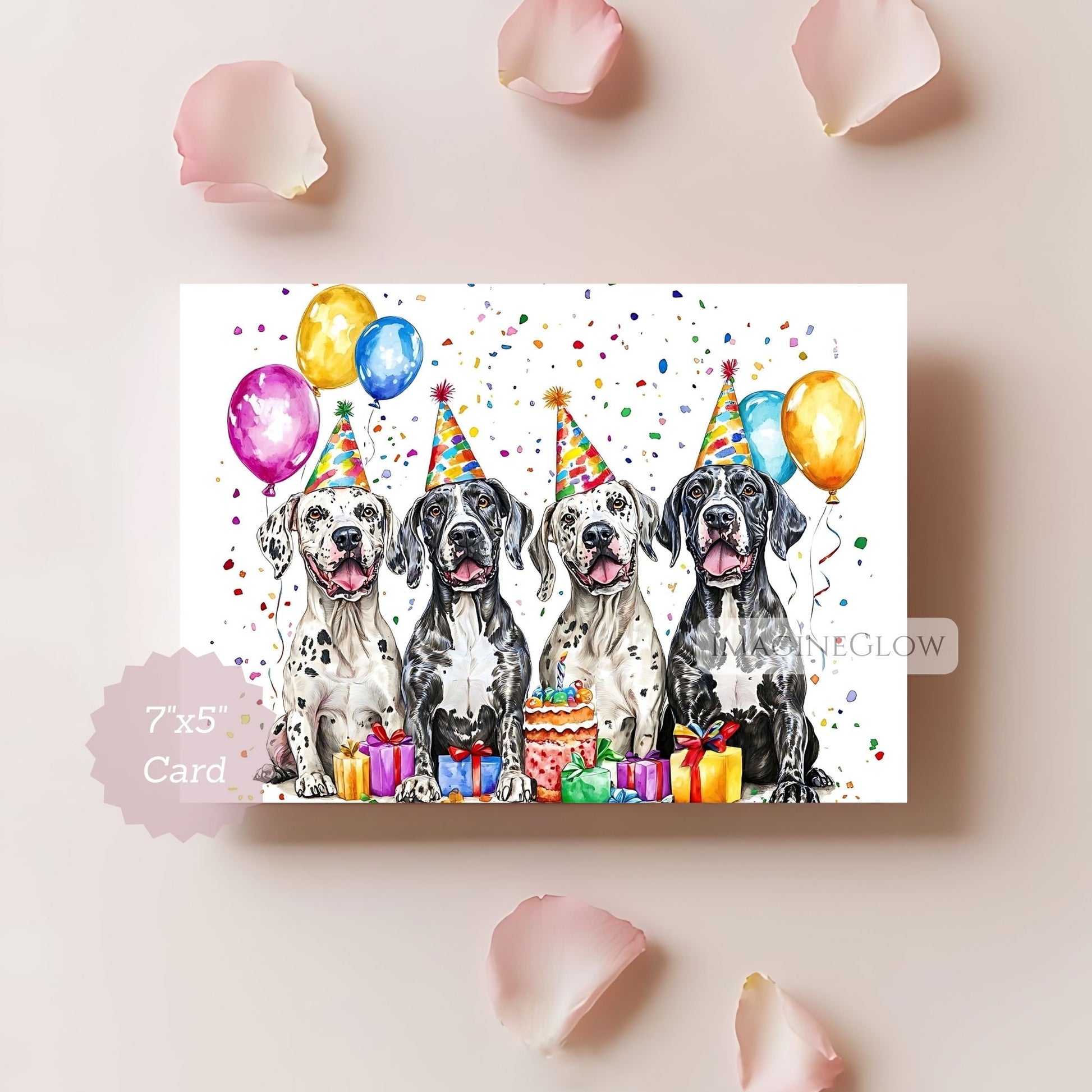 great dane puppy birthday card
great dane breed birthday card