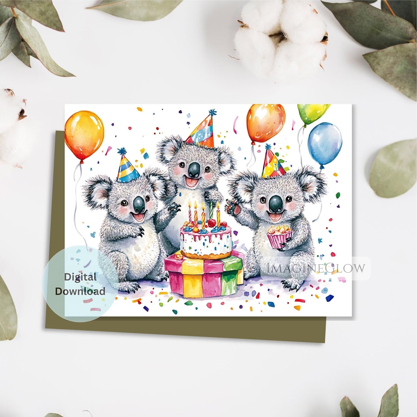 koala birthday card
cute animal birthday card
kids koala birthday card