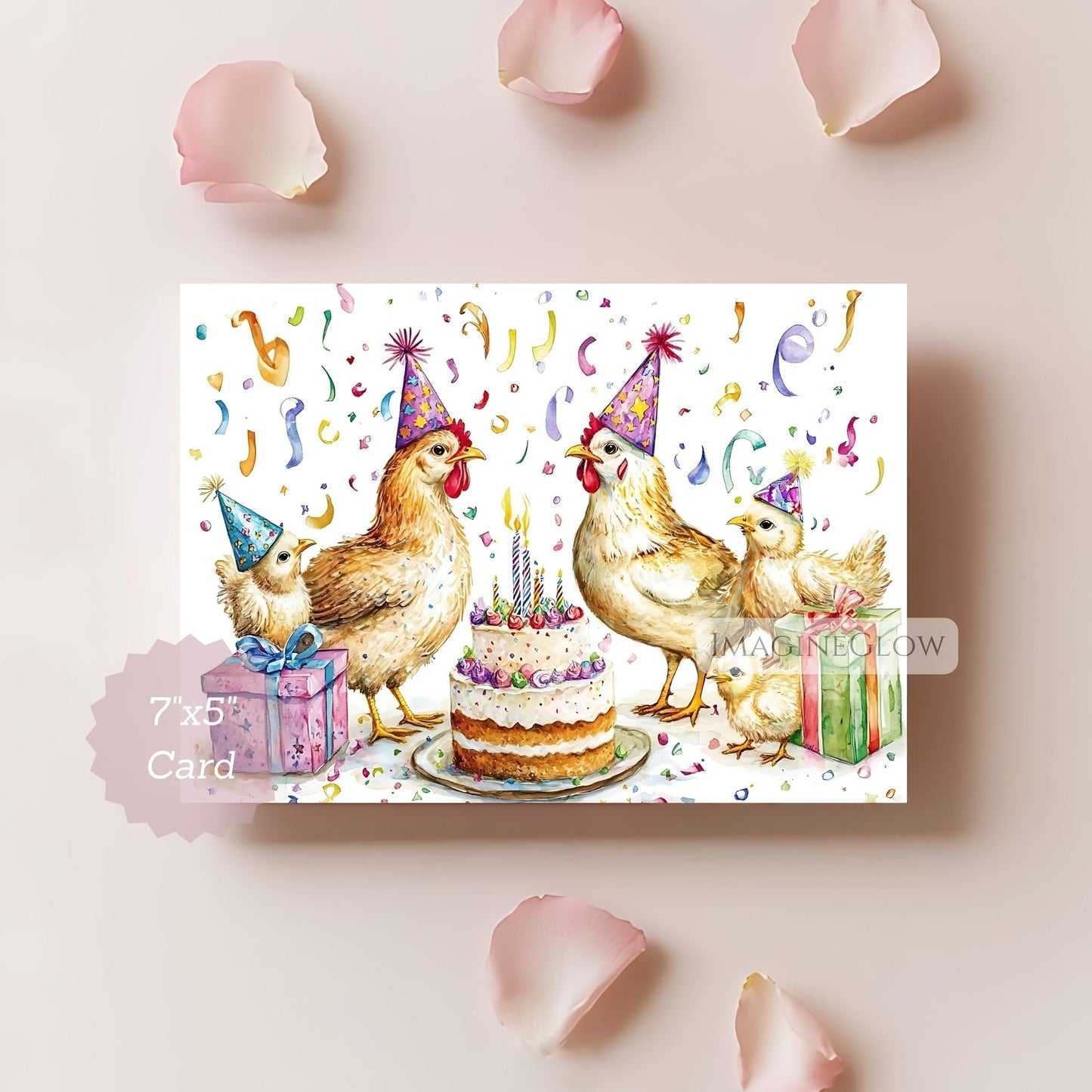 printable chicken birthday card
digital hen birthday card
barnyard animal birthday card
birthday card for chicken lover