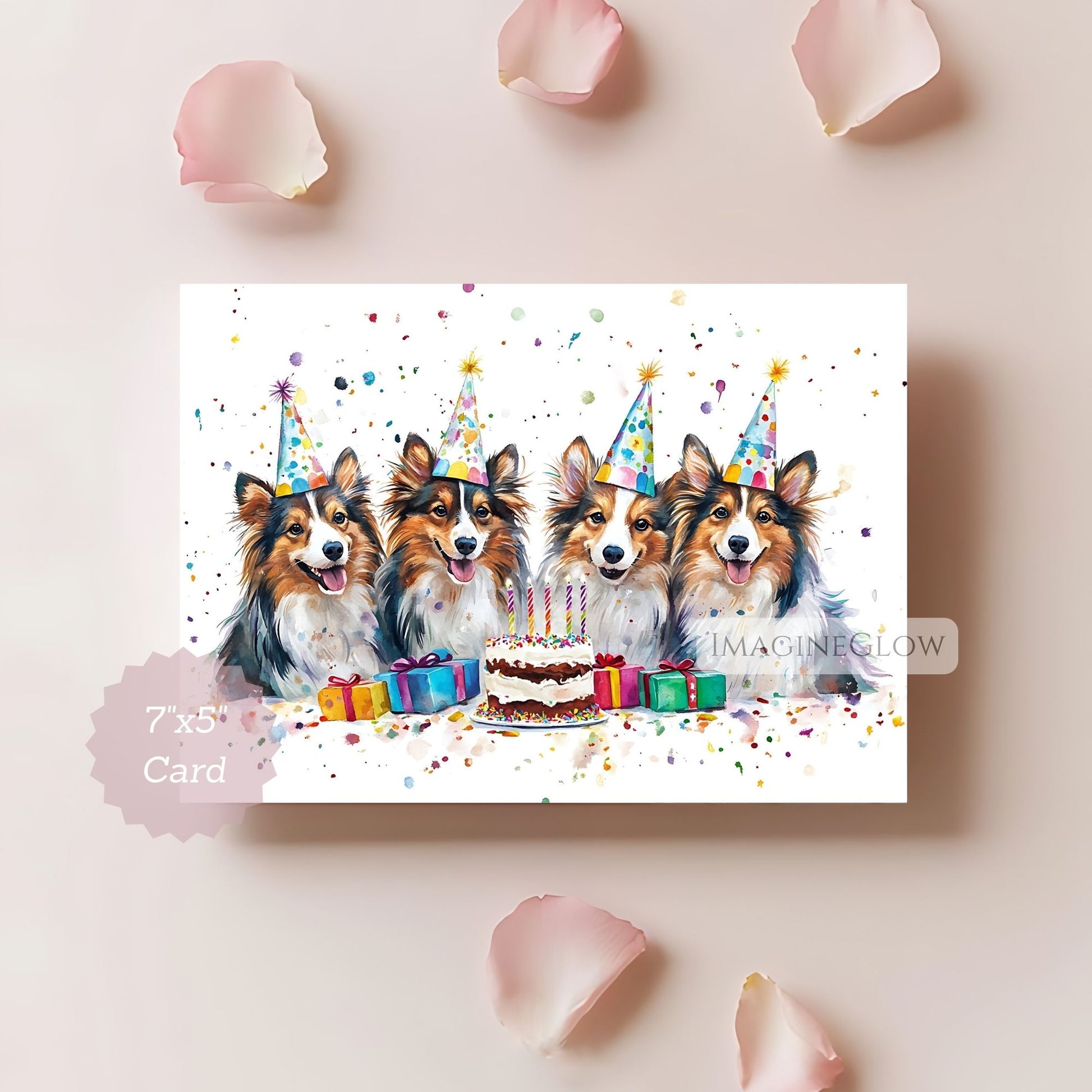 adorable sheltie birthday card digital
dog-themed birthday card shetland sheepdog