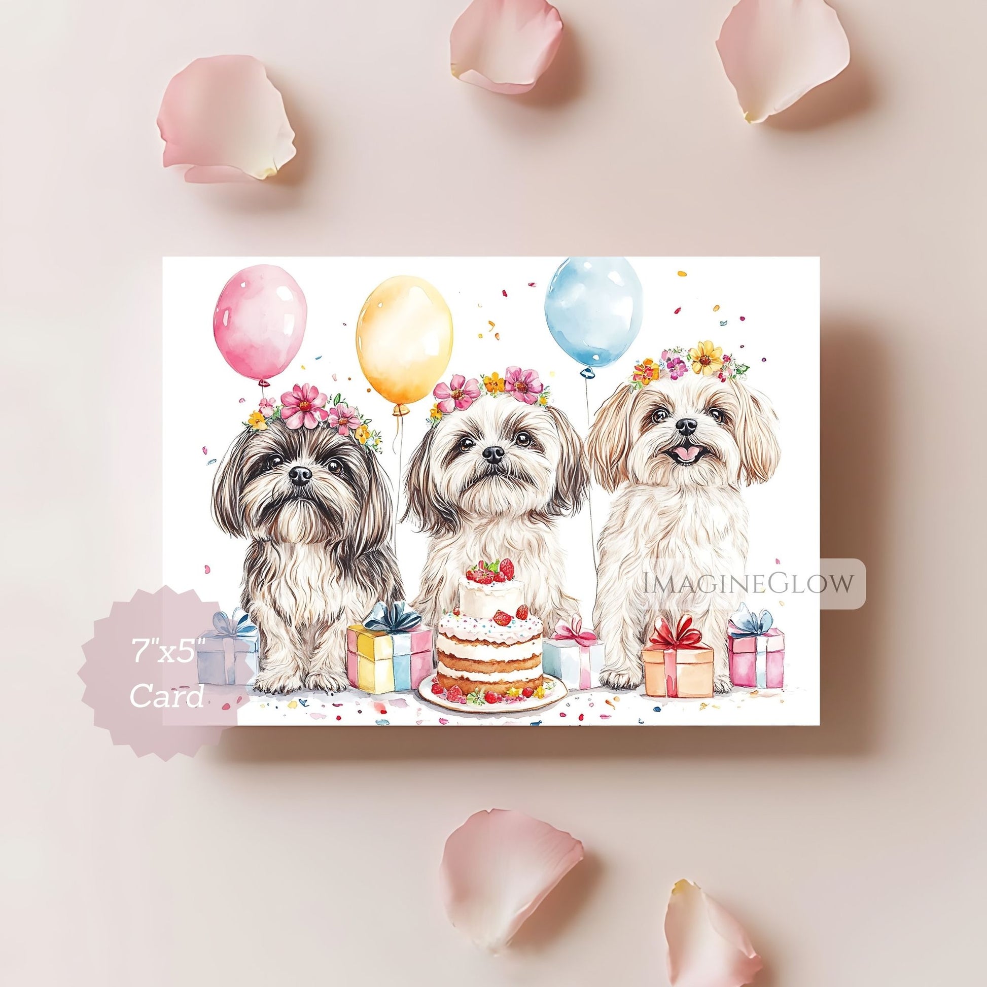 dog lover birthday card shih tzu
cute shih tzu dog card