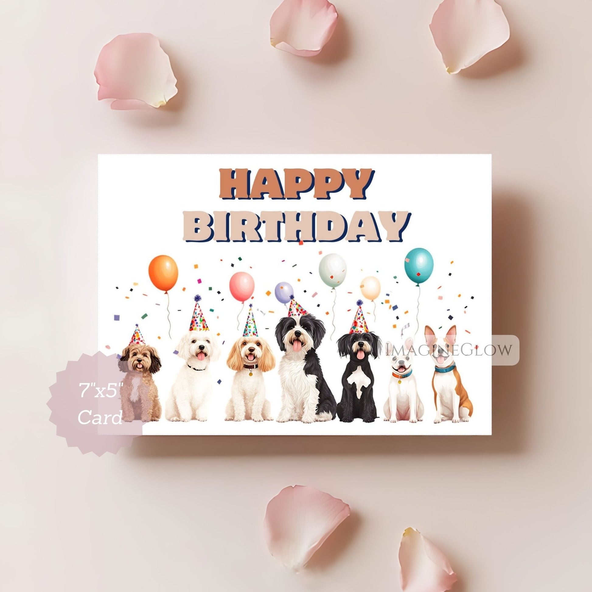birthday card for dog fans
adorable dogs birthday card