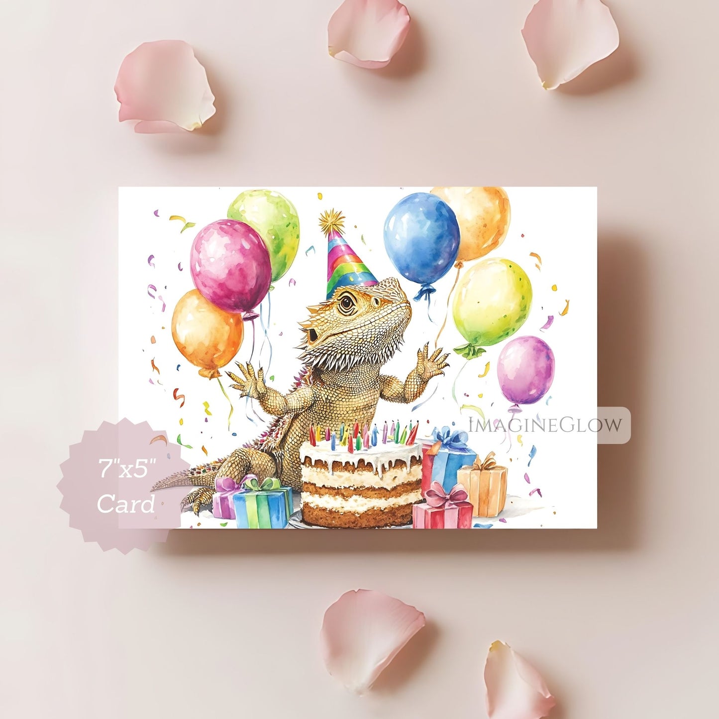 printable reptile birthday card
bearded dragon card for kids
funny lizard birthday card
reptile themed digital card