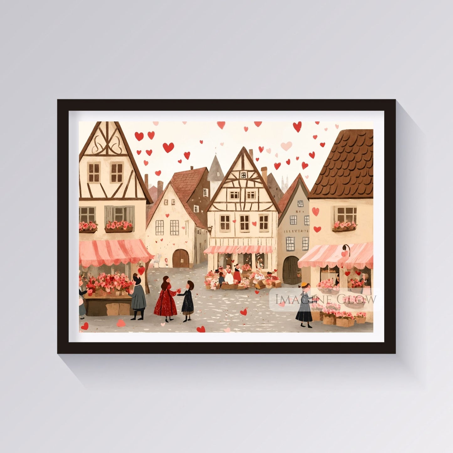 Valentine’s Day hand-drawn digital artwork download