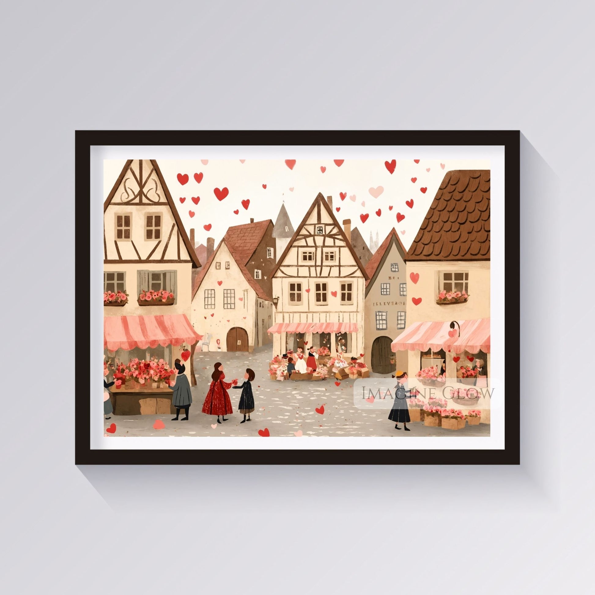 Valentine’s Day hand-drawn digital artwork download