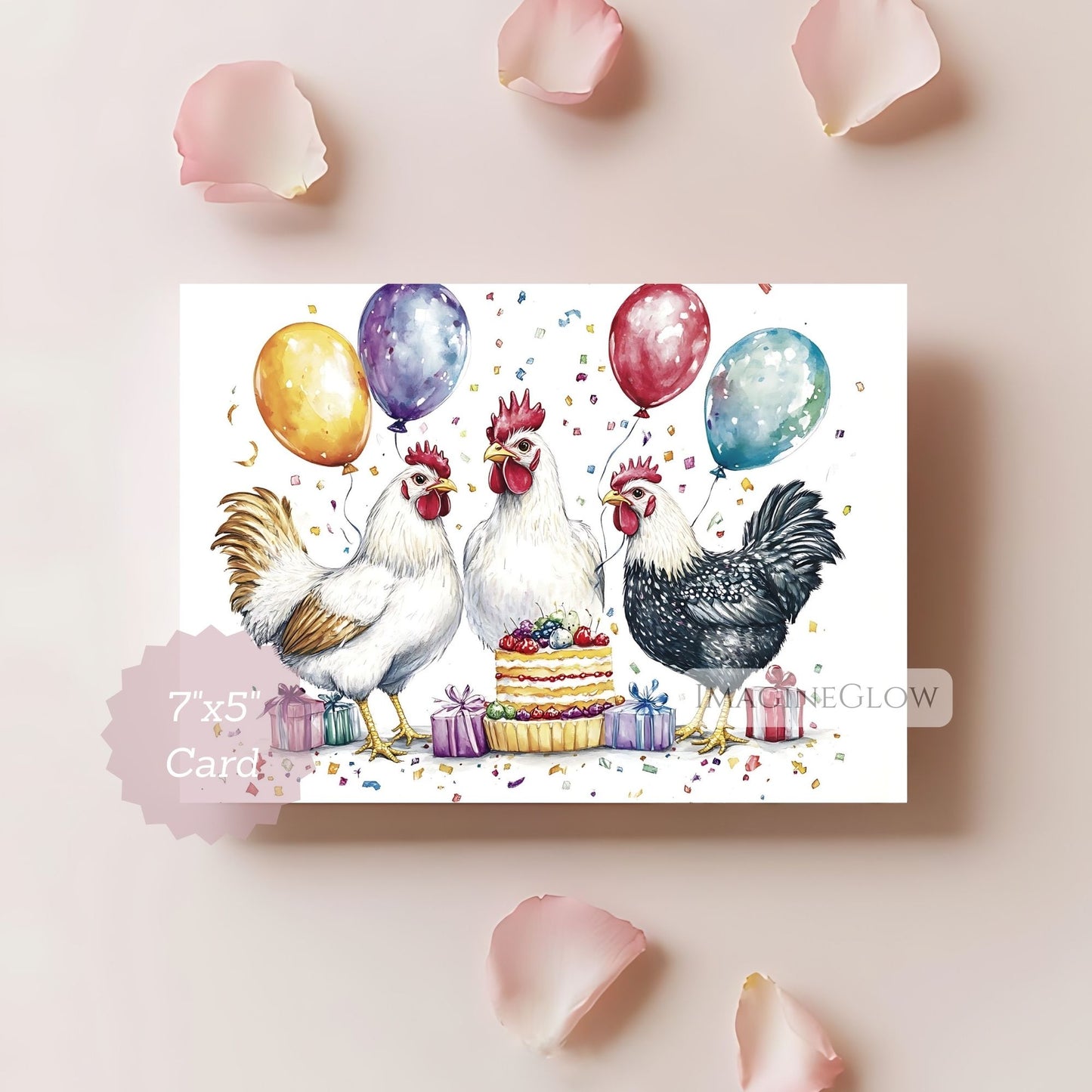 Rooster card for country birthday celebration
Birthday card featuring colorful rooster artwork
Printable rooster birthday card for children