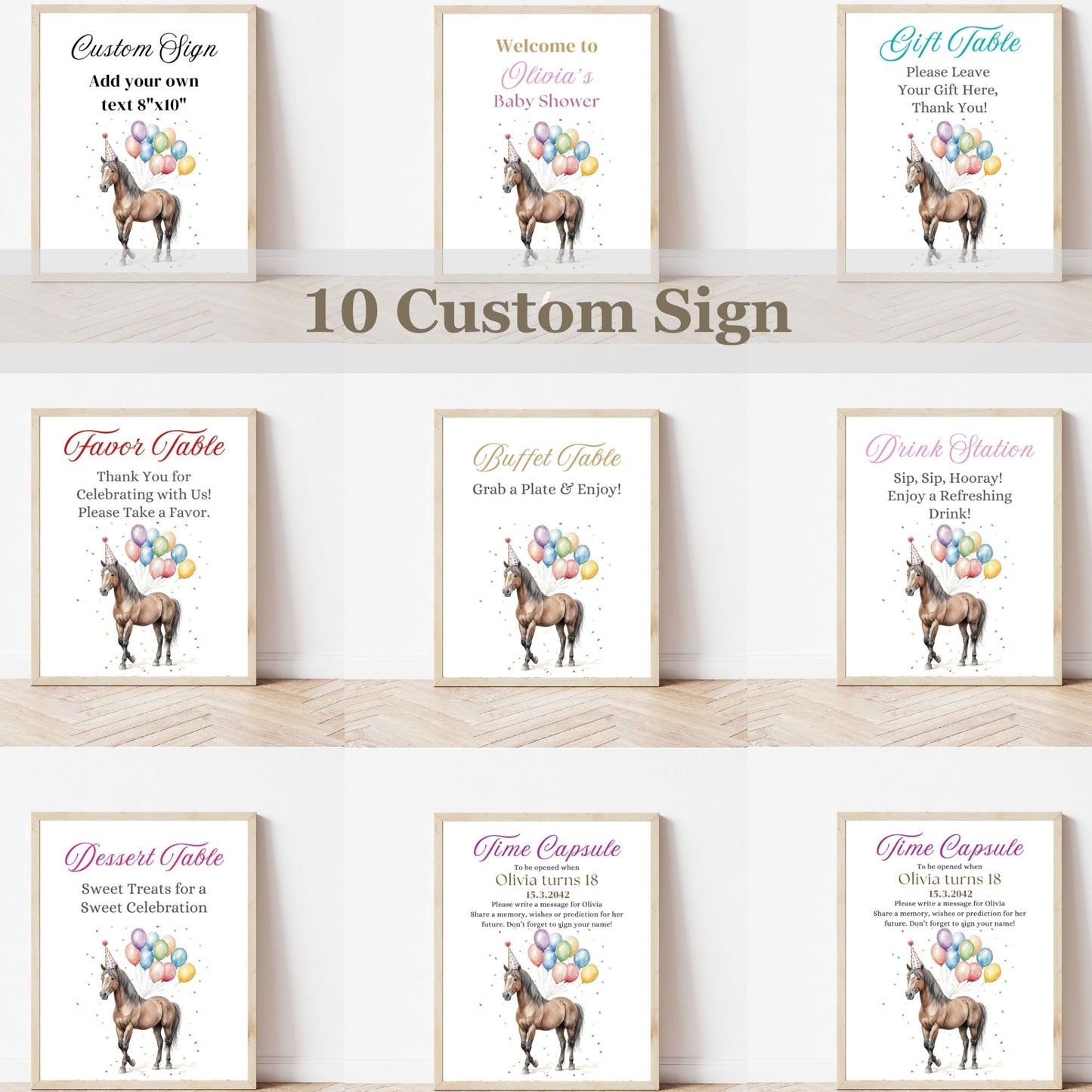 cowgirl baby shower bundle instant download