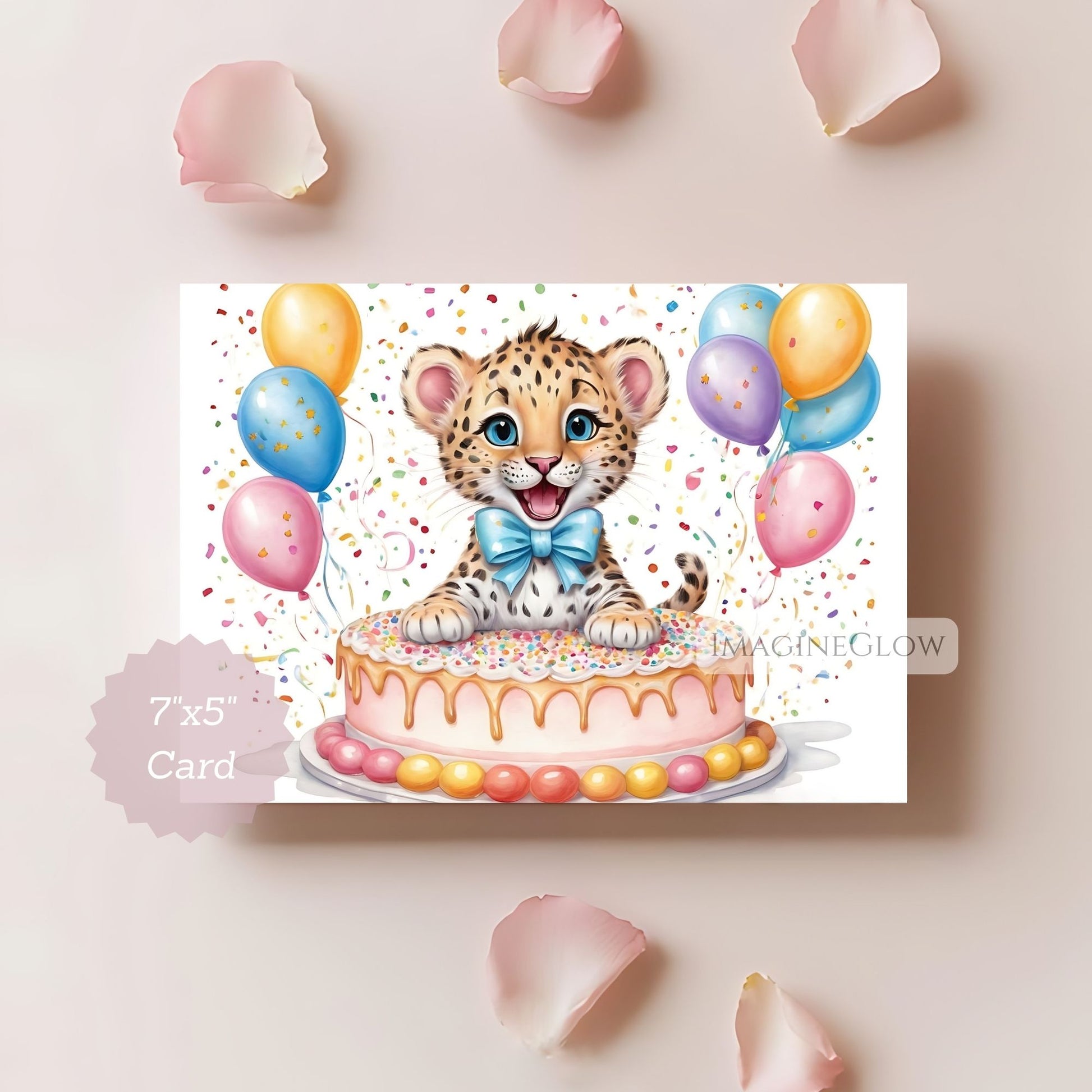 Leopard card for toddler boy birthday
Safari animal card digital download
Jungle-themed birthday card for boy