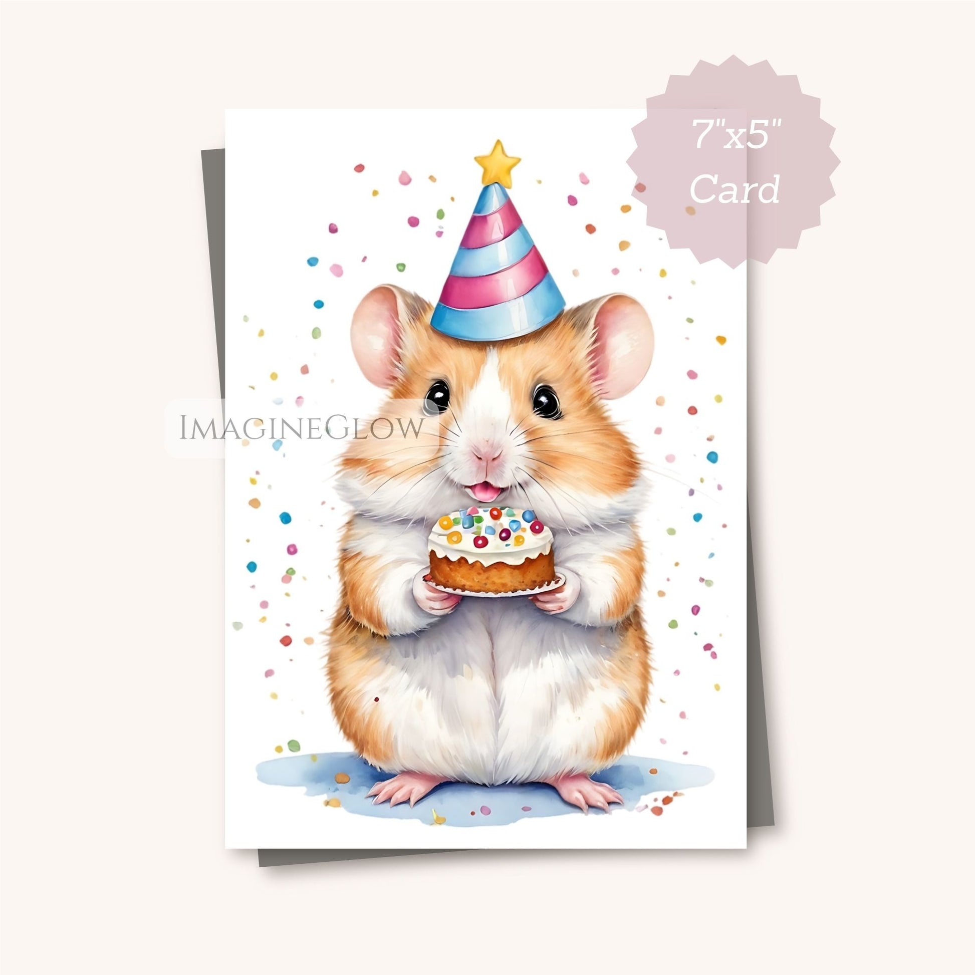 Birthday card for pet lovers
Hamster party invitation card