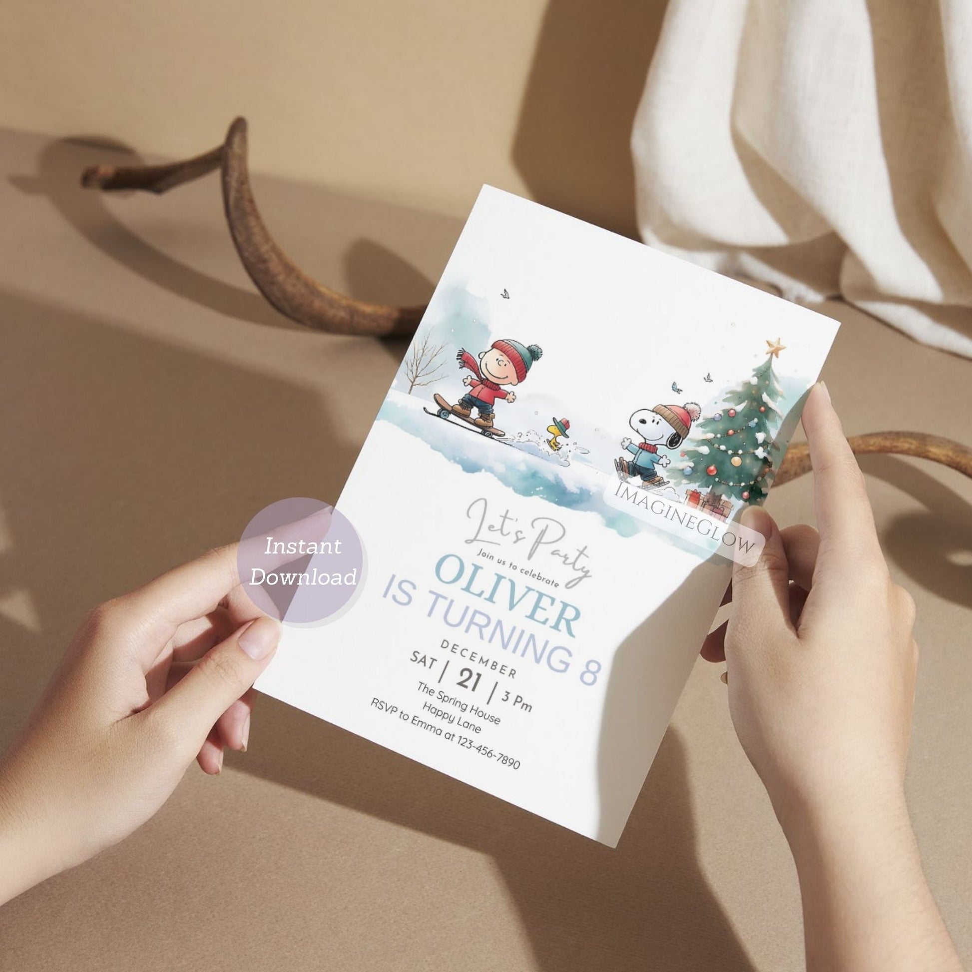 snoopy christmas invitation for kids
peanuts snoopy birthday invitation