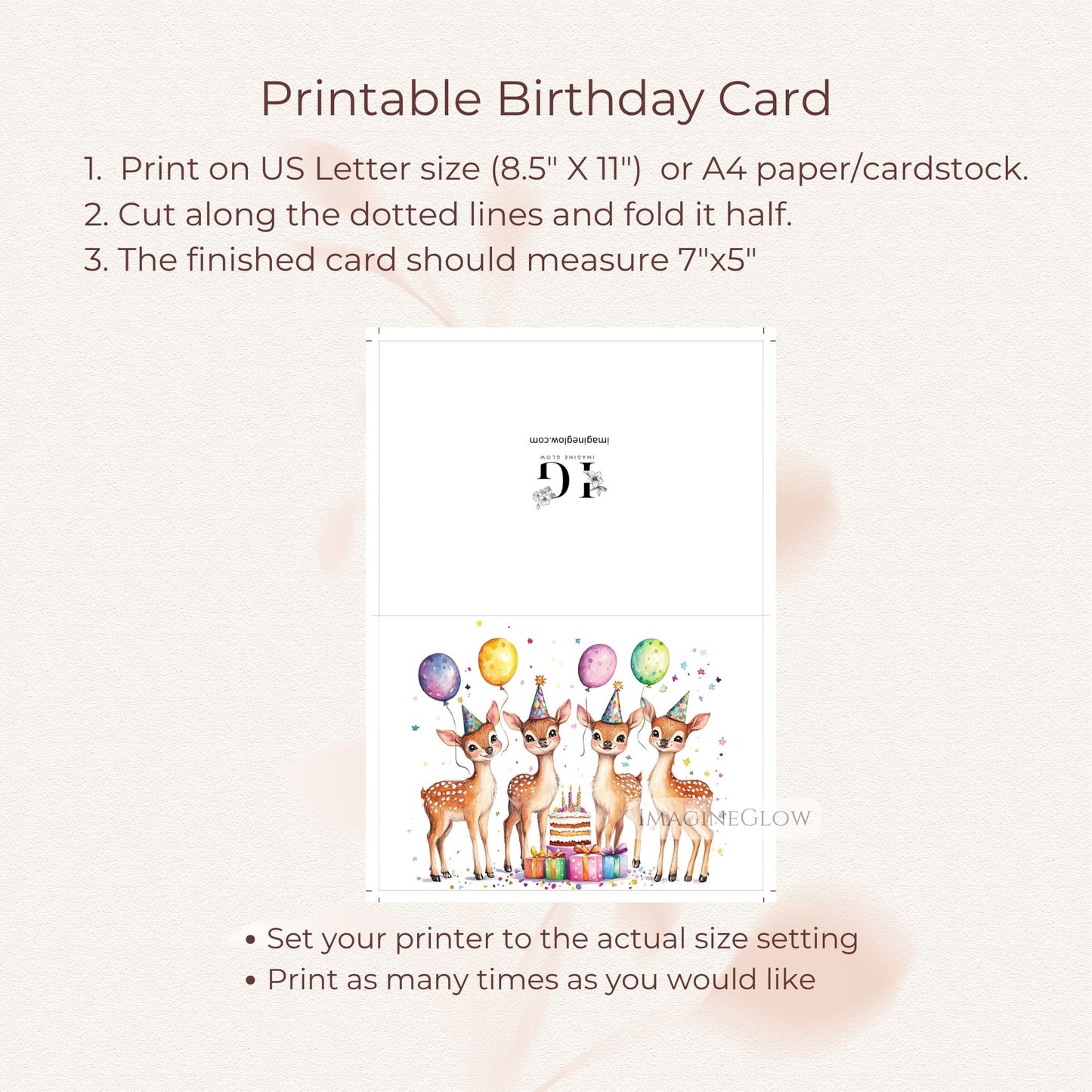 rustic deer birthday card
illustrated deer birthday card
stag birthday card
kids deer birthday card