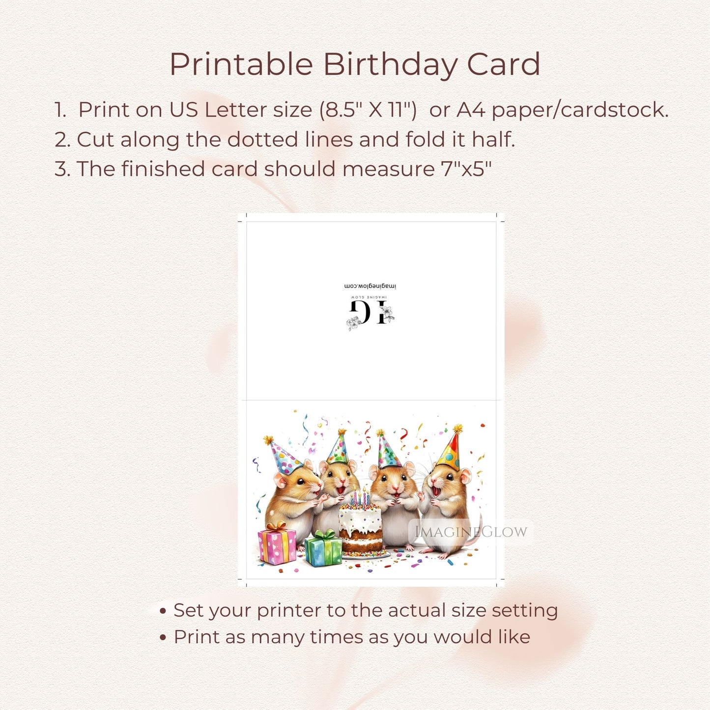 mice birthday card
printable mice birthday card
cute mouse birthday card
animal lover mice birthday card