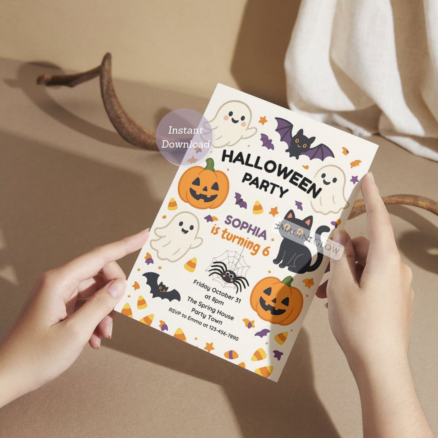 toddler halloween birthday evite