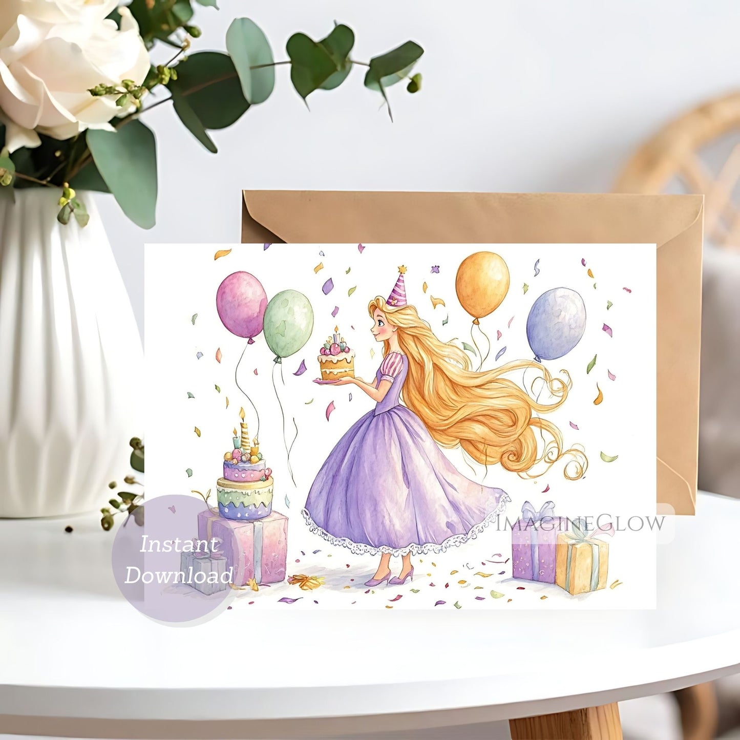 rapunzel birthday card
tangled rapunzel birthday card