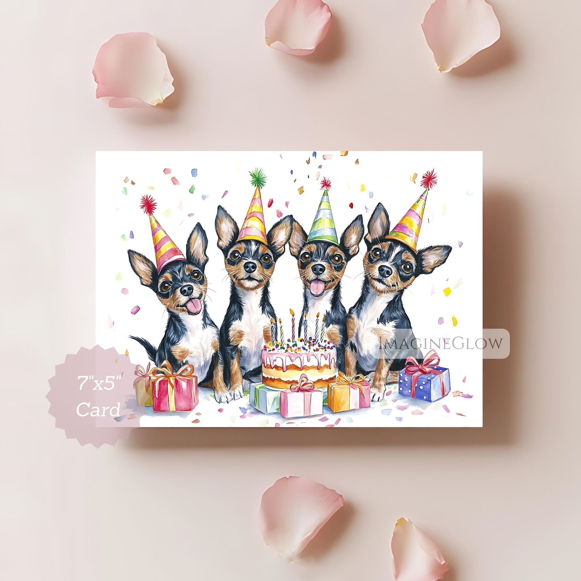 toy breed dog lover card
fox terrier birthday greeting printable