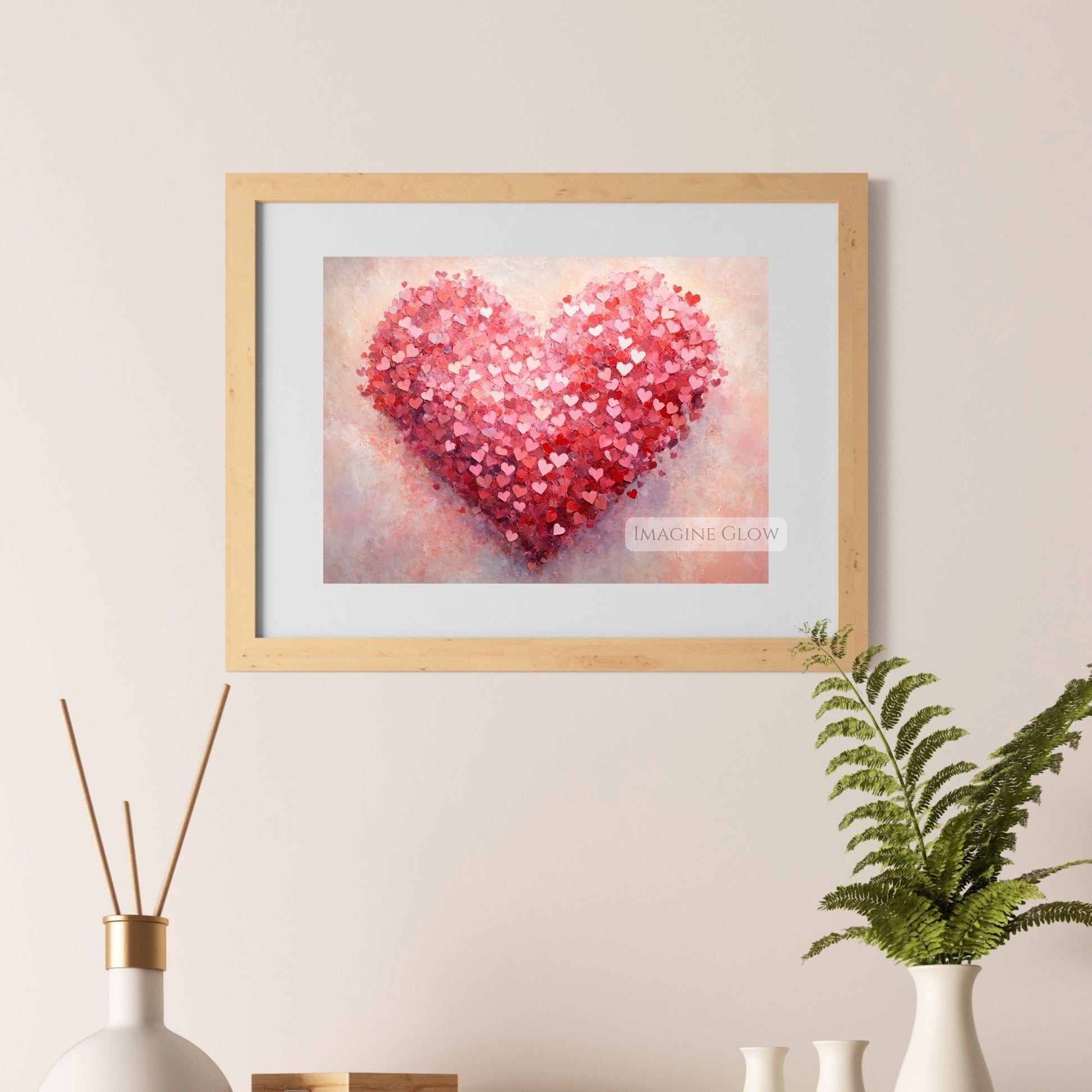 Valentine’s Day heart printable antique art download