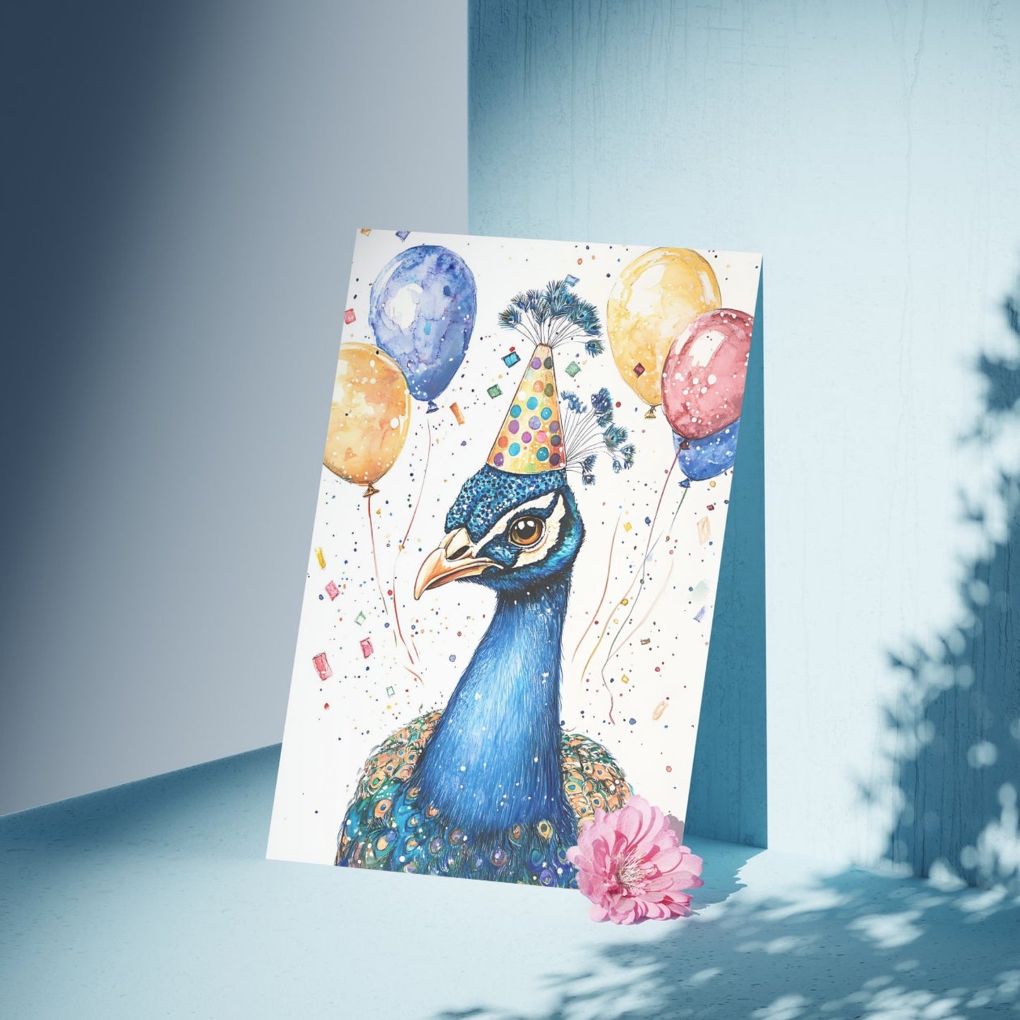 Luxurious Peacock-Themed Card for Special Occasions