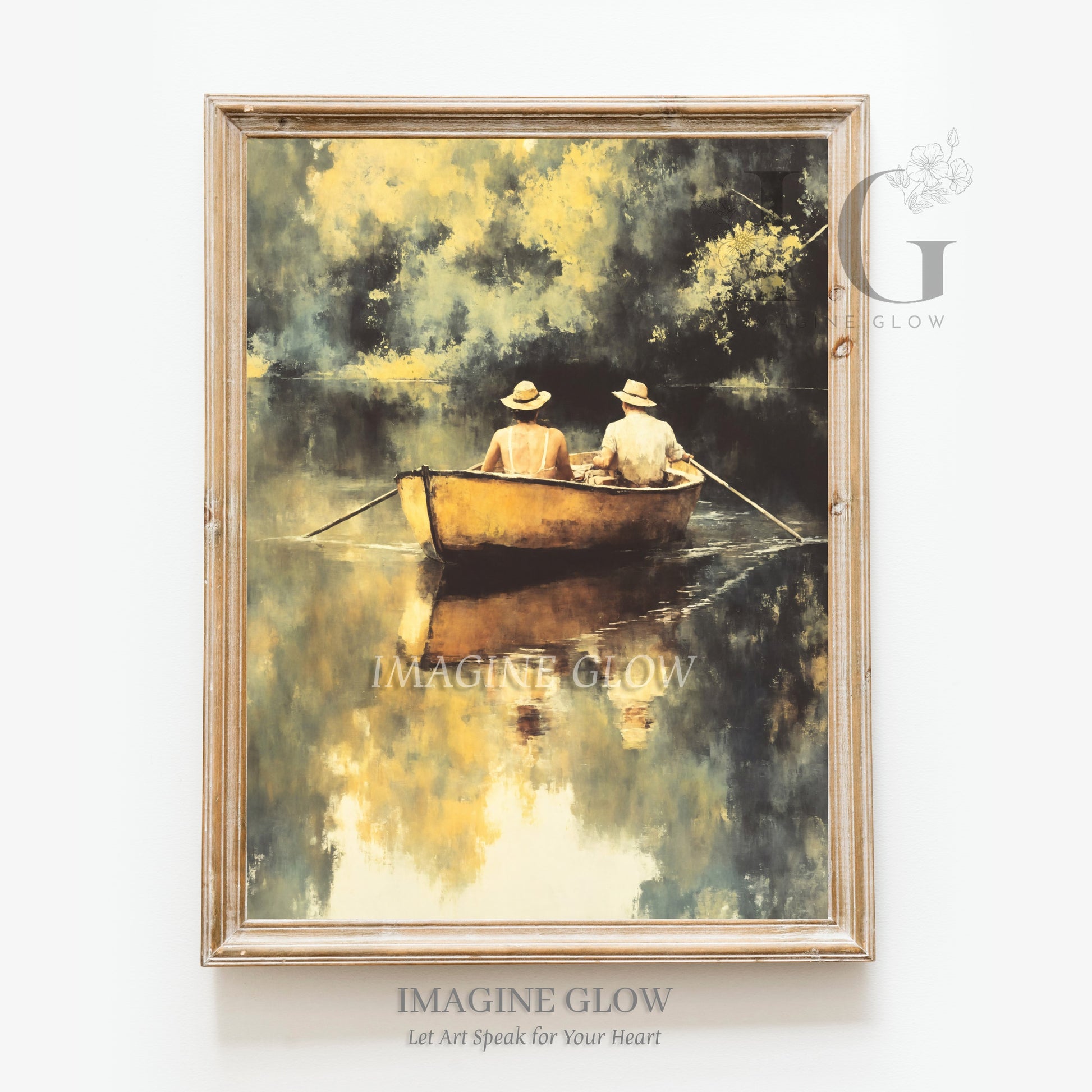 Vintage boating scene with couple on lake relaxing in old-fashioned boat
Romantic couple on serene boat ride in vintage style on a calm lake
Nostalgic waterway scene with couple enjoying peaceful boat ride
Couple on vintage boat on tranquil lake capturing timeless outdoor romance