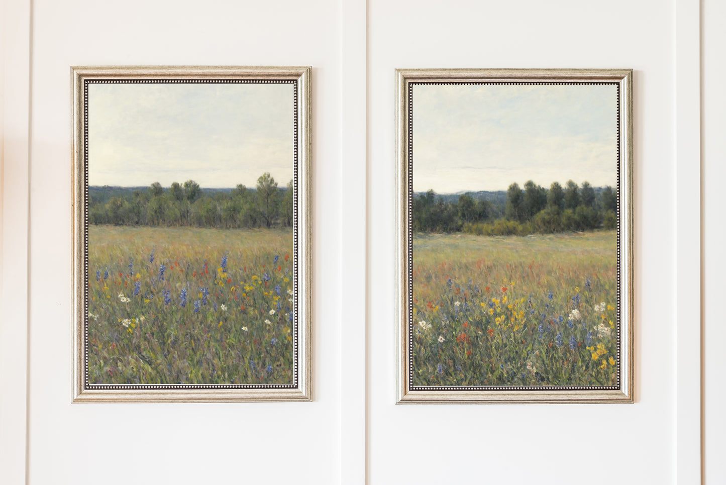 Classic wildflower print for rustic wall decor