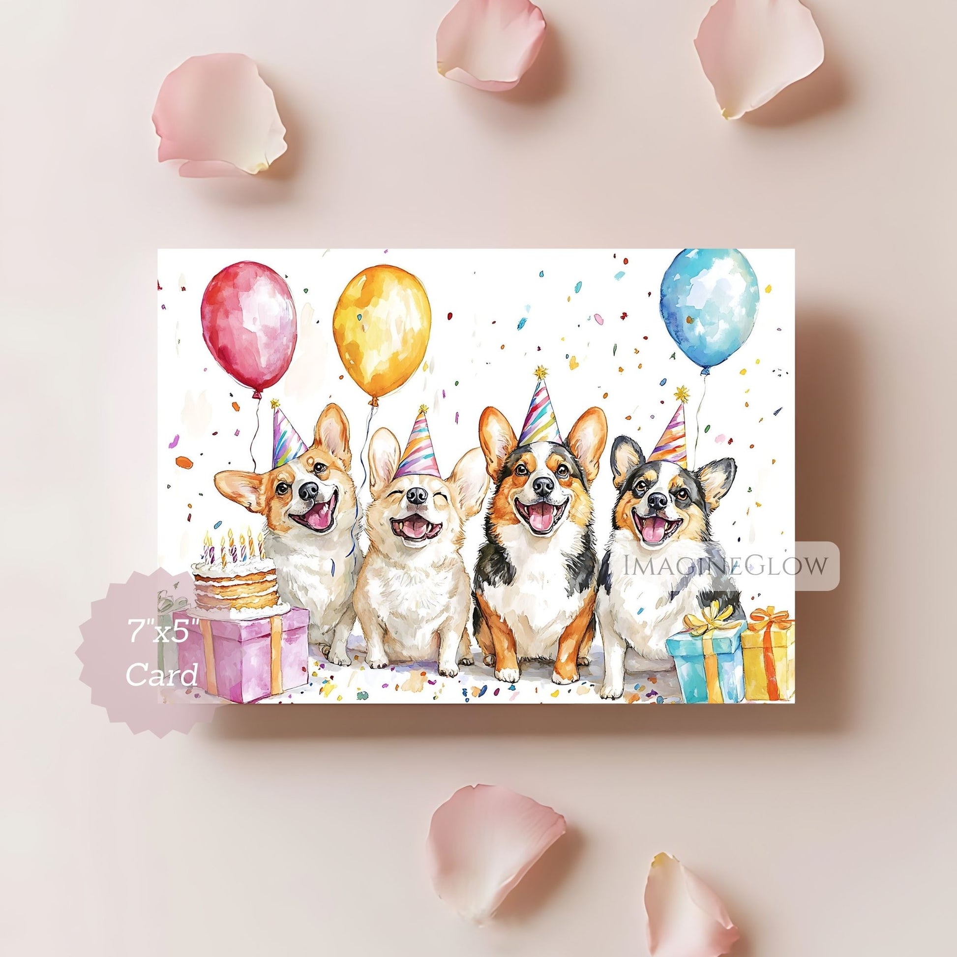 welsh corgi birthday printable
adorable corgi birthday card