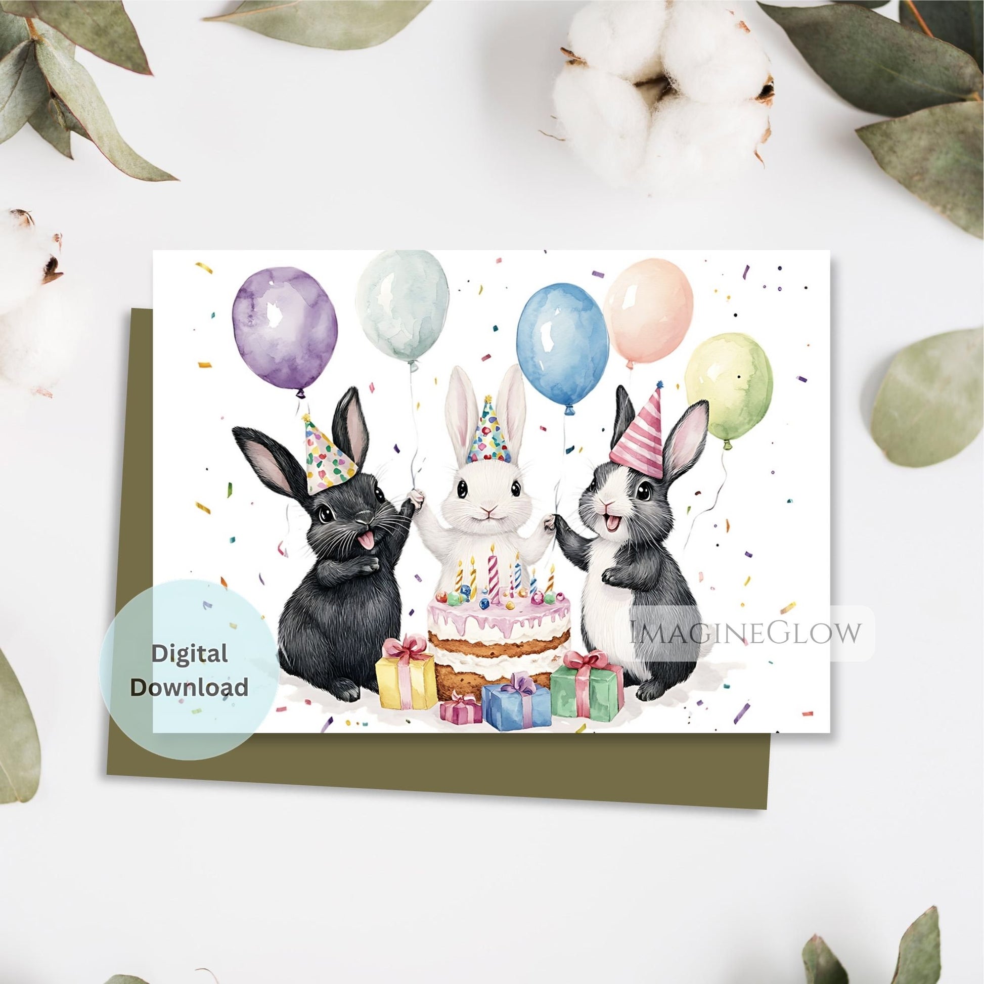 printable rabbit birthday card design
bunny happy birthday card printable
rabbit birthday card for animal lovers