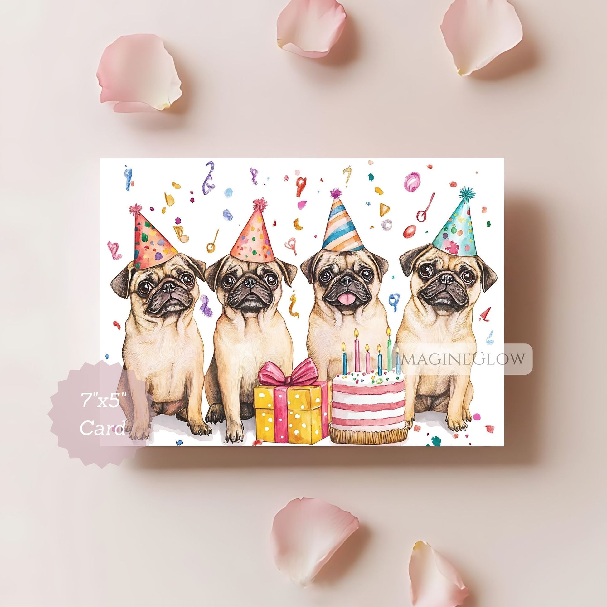 funny pug birthday greeting
dog lover pug birthday card