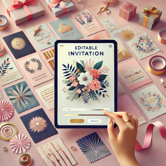 The Power of Fonts - Transforming Editable Party Invitation Cards